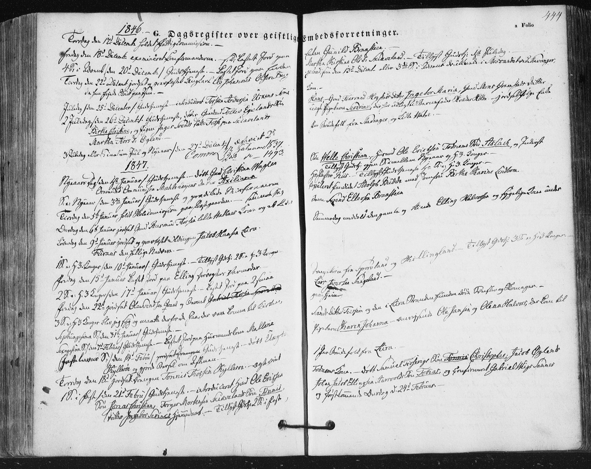 Høyland sokneprestkontor, AV/SAST-A-101799/001/30BA/L0008: Ministerialbok nr. A 8, 1841-1856, s. 444