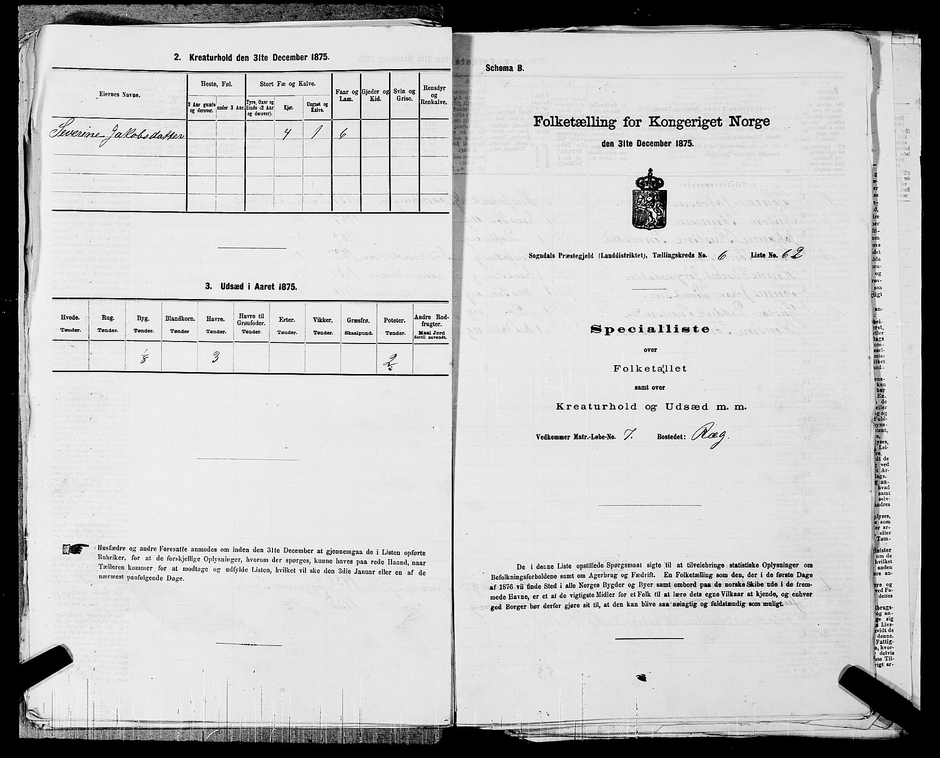 SAST, Folketelling 1875 for 1111L Sokndal prestegjeld, Sokndal landsokn, 1875, s. 556