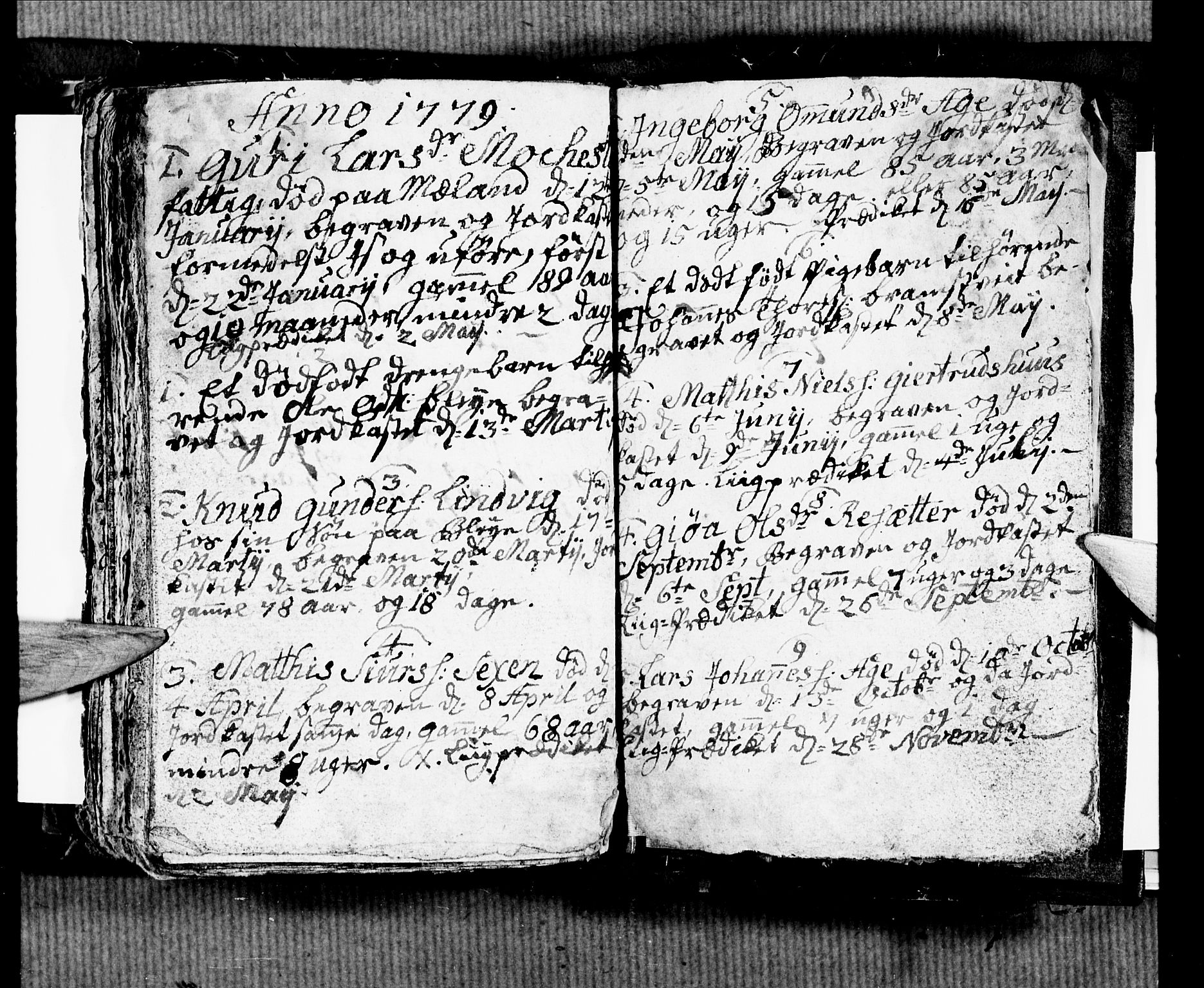 Ullensvang sokneprestembete, AV/SAB-A-78701/H/Hab: Klokkerbok nr. B 5, 1778-1784