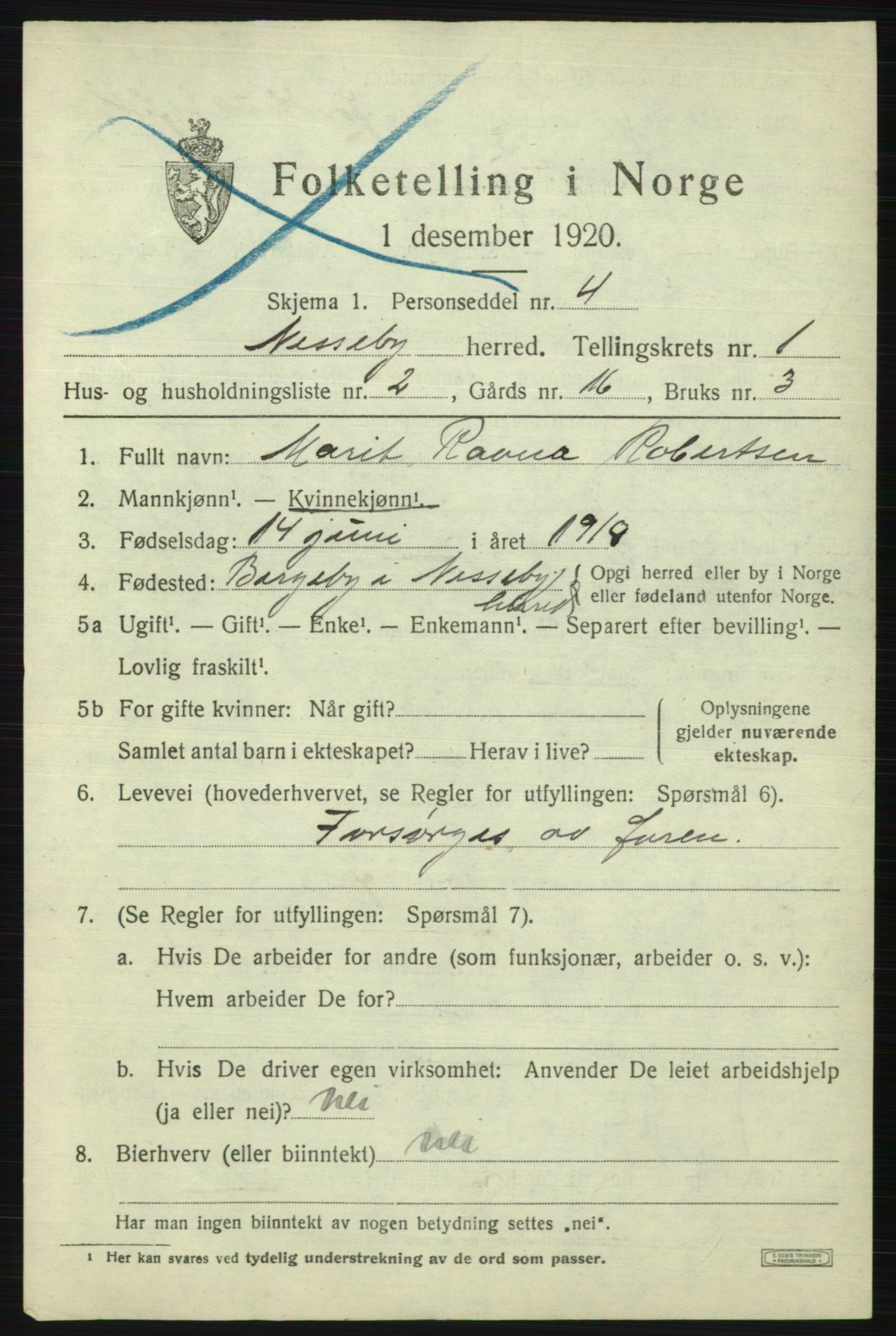 SATØ, Folketelling 1920 for 2027 Nesseby herred, 1920, s. 515