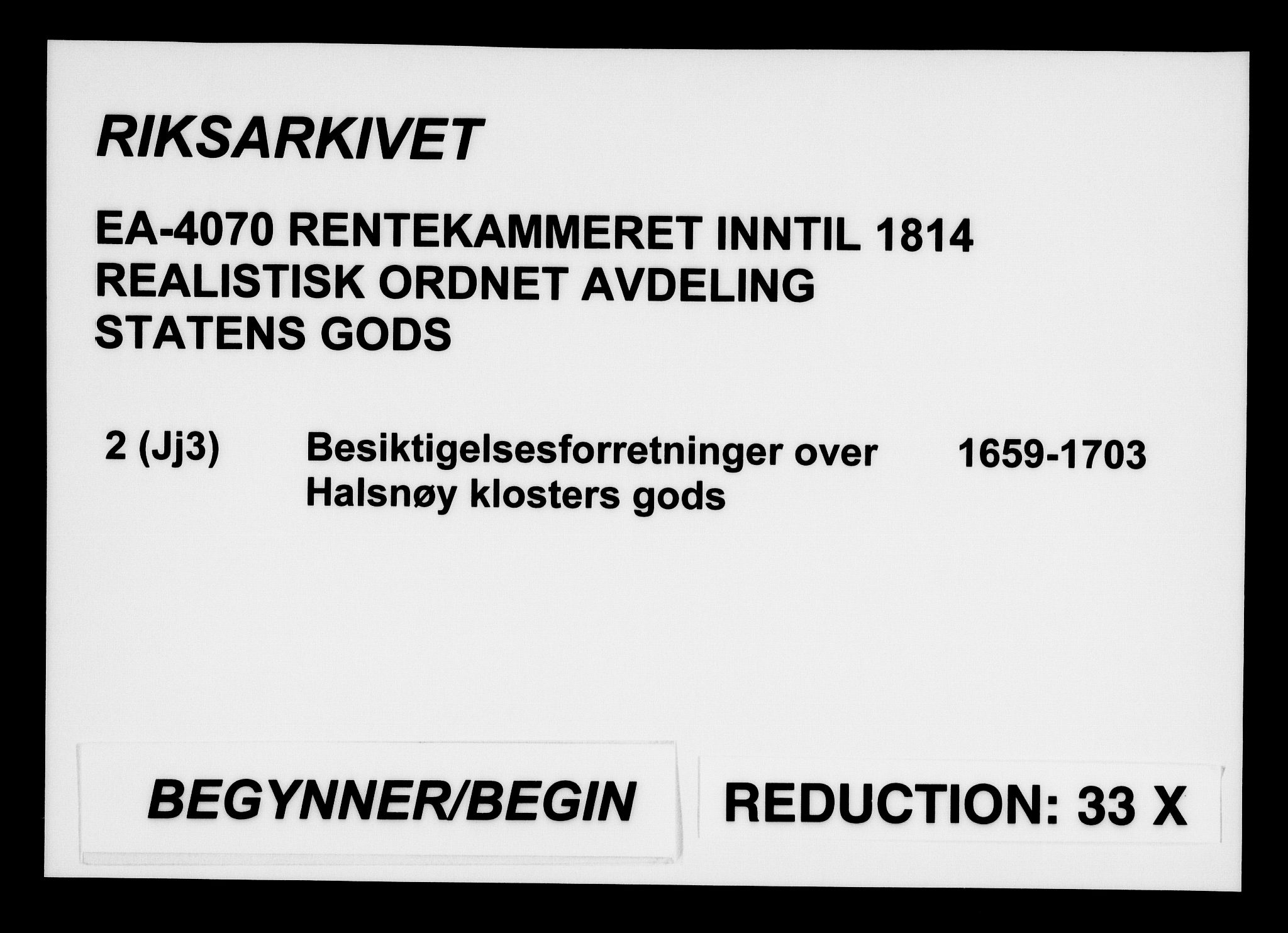 Rentekammeret inntil 1814, Realistisk ordnet avdeling, AV/RA-EA-4070/On/L0002: [Jj 3]: Besiktigelsesforretninger over Halsnøy klosters gods, 1659-1703