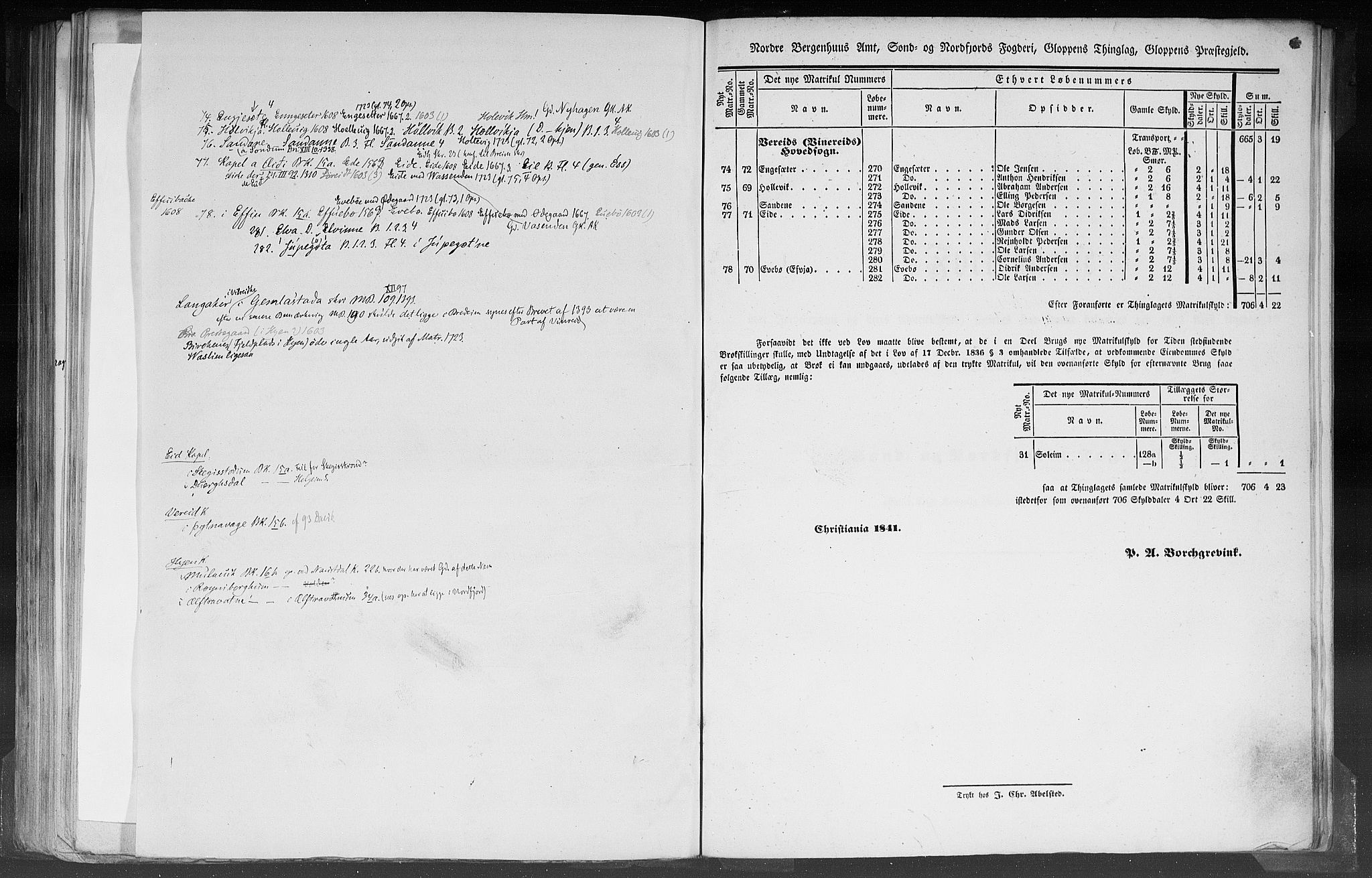 Rygh, RA/PA-0034/F/Fb/L0012: Matrikkelen for 1838 - Nordre Bergenhus amt (Sogn og Fjordane fylke), 1838