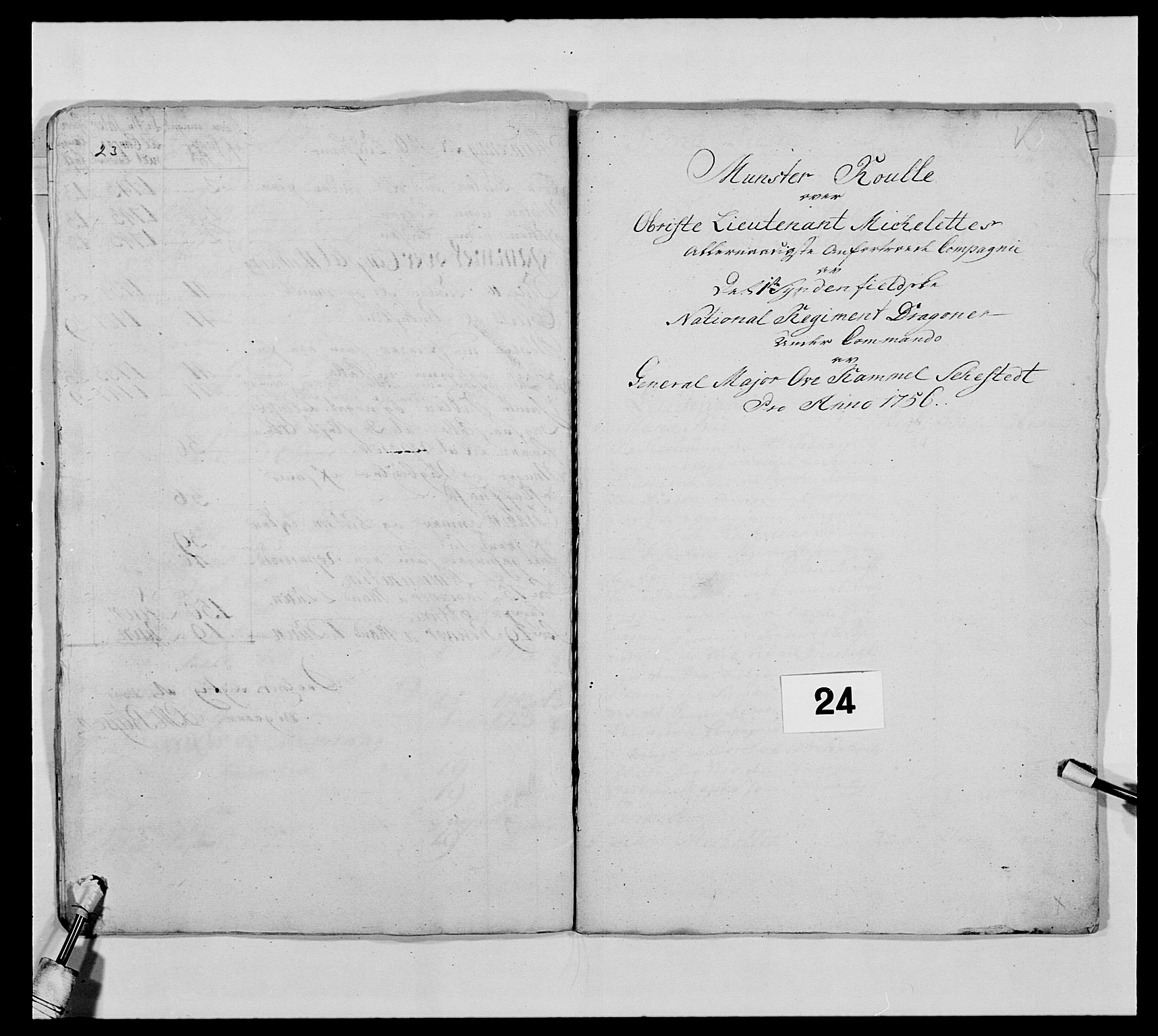 Kommanderende general (KG I) med Det norske krigsdirektorium, AV/RA-EA-5419/E/Ea/L0475: 1. Sønnafjelske dragonregiment, 1663-1759, s. 405