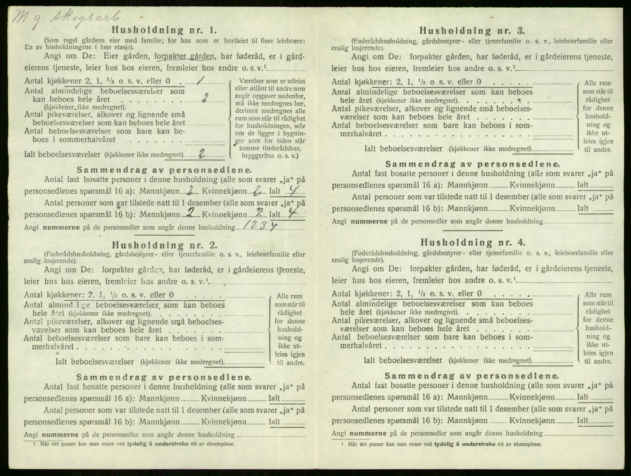 SAKO, Folketelling 1920 for 0612 Hole herred, 1920, s. 586