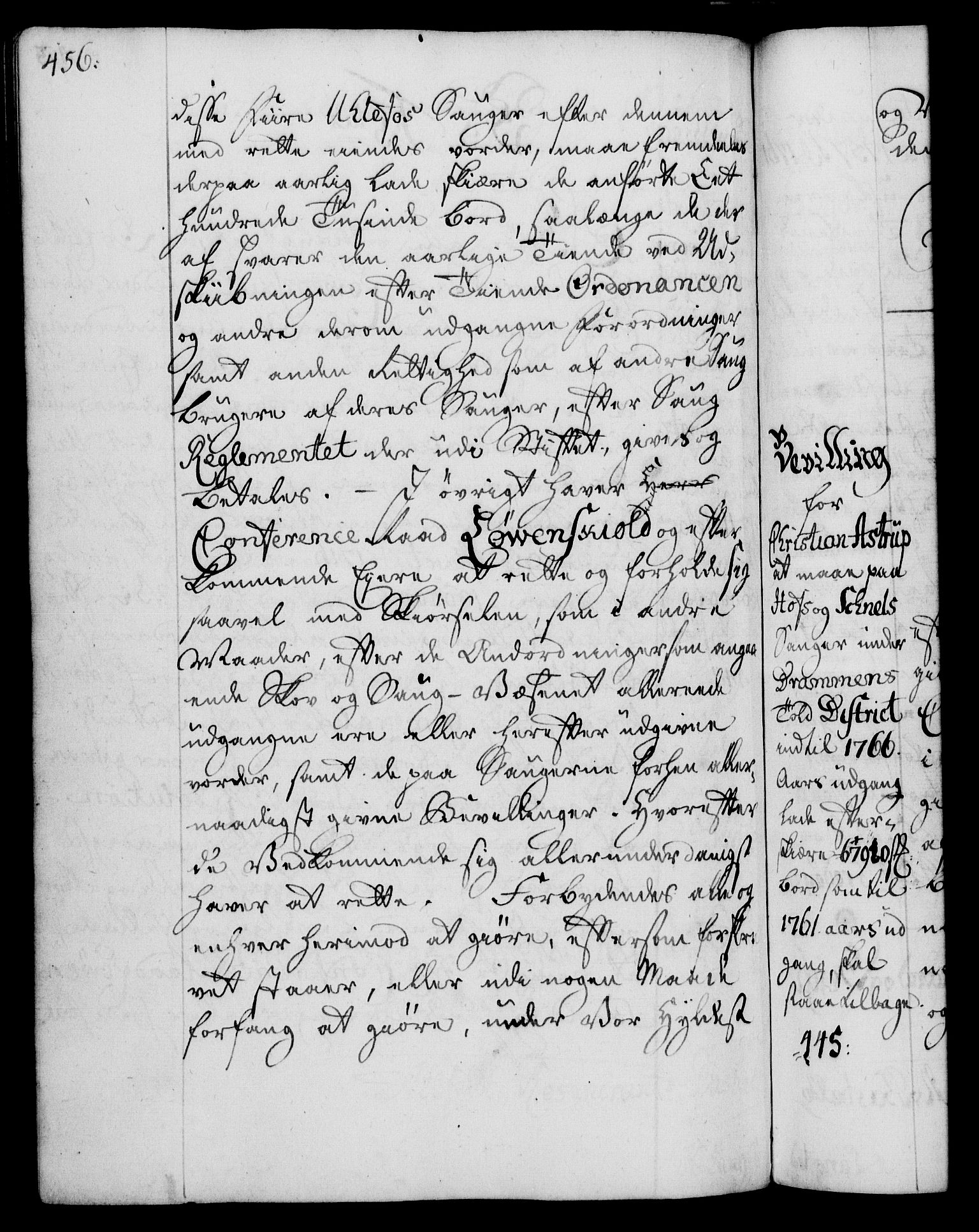 Rentekammeret, Kammerkanselliet, AV/RA-EA-3111/G/Gg/Gga/L0007: Norsk ekspedisjonsprotokoll med register (merket RK 53.7), 1759-1768, s. 456