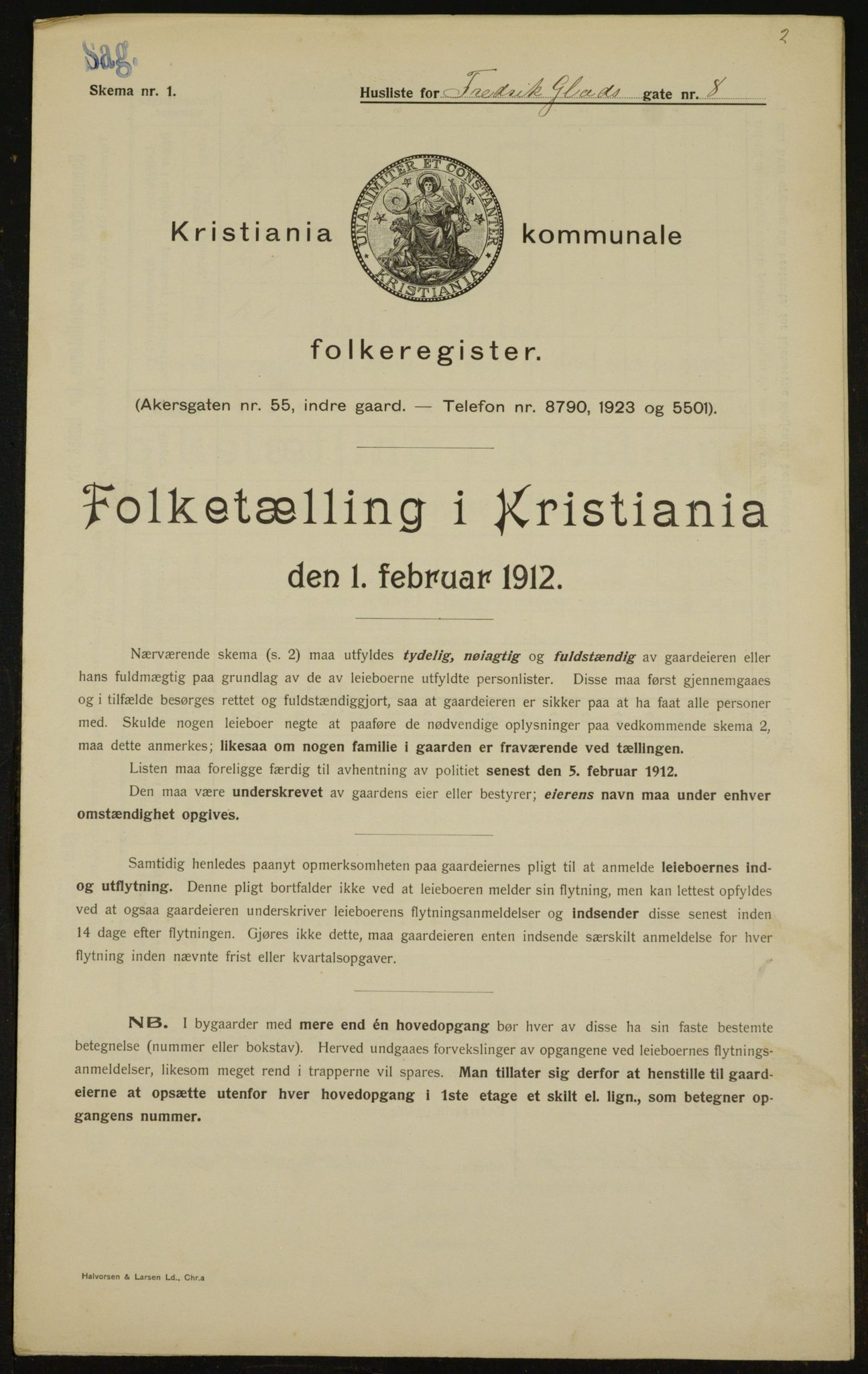 OBA, Kommunal folketelling 1.2.1912 for Kristiania, 1912, s. 26544