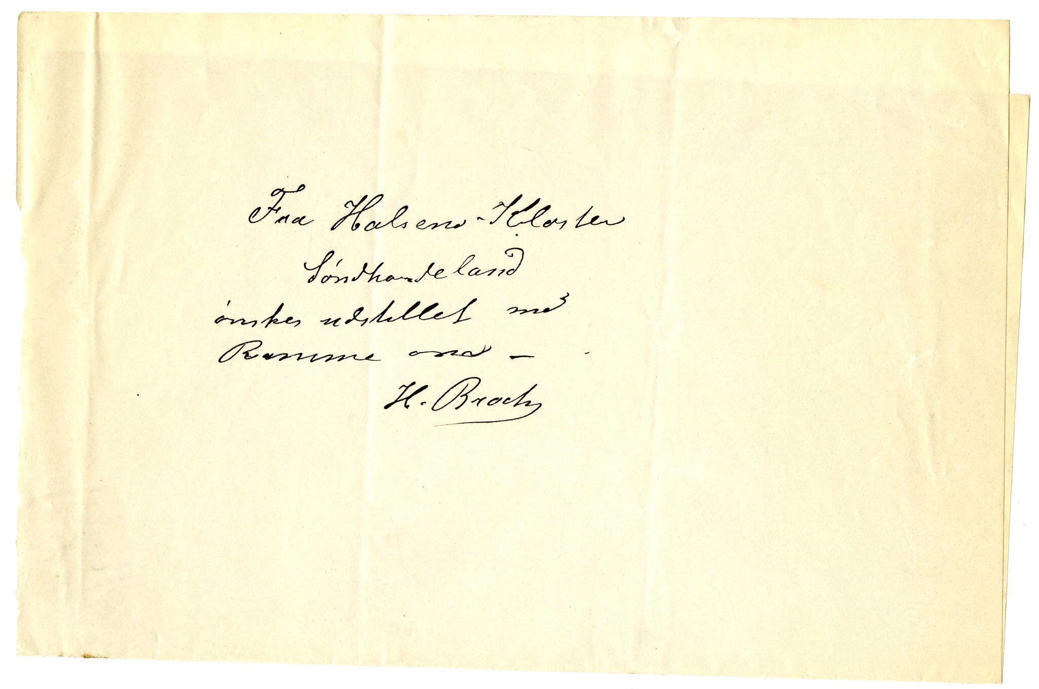 Diderik Maria Aalls brevsamling, NF/Ark-1023/F/L0002: D.M. Aalls brevsamling. B - C, 1799-1889, s. 166