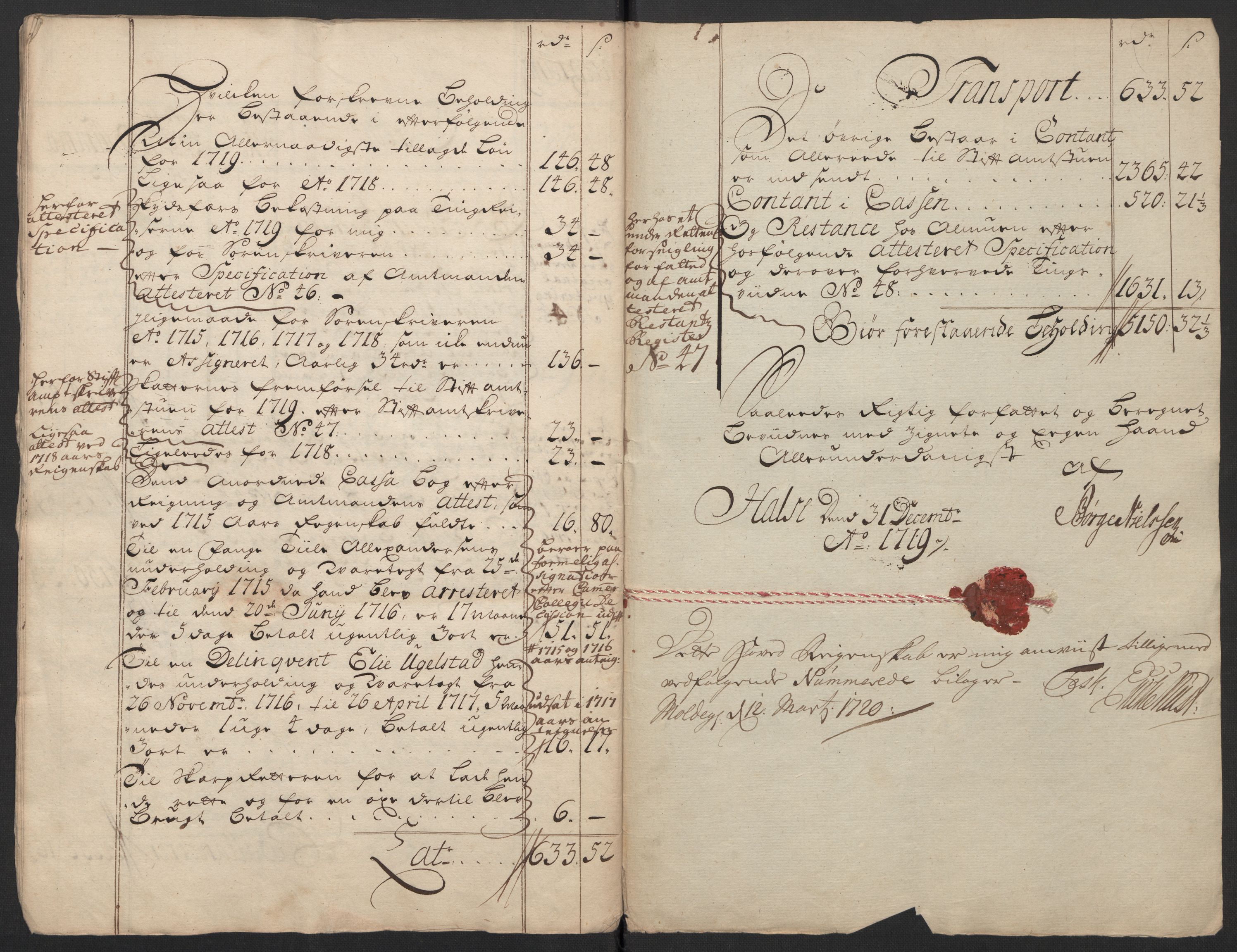 Rentekammeret inntil 1814, Reviderte regnskaper, Fogderegnskap, AV/RA-EA-4092/R56/L3752: Fogderegnskap Nordmøre, 1719, s. 11