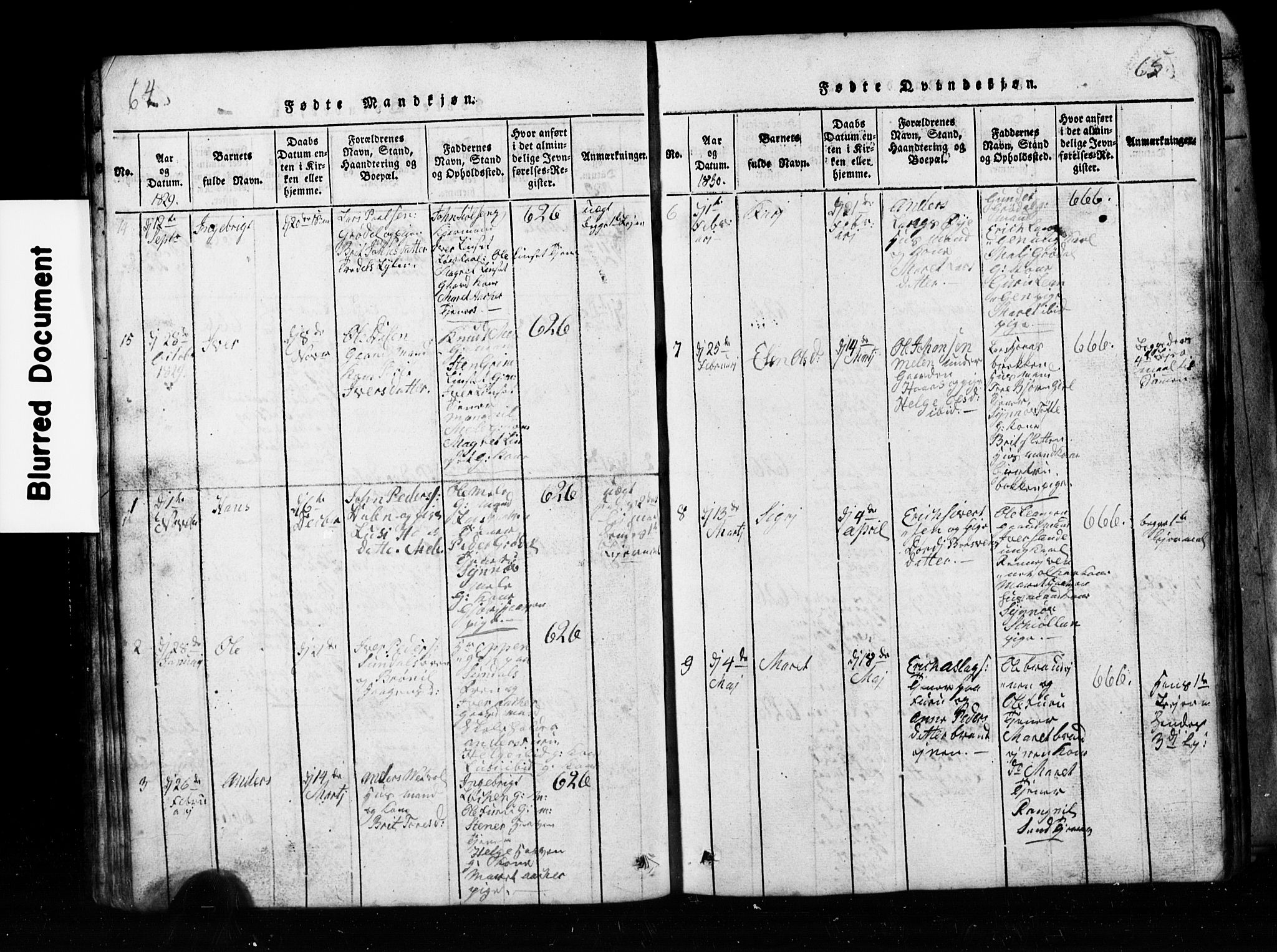 Ministerialprotokoller, klokkerbøker og fødselsregistre - Møre og Romsdal, AV/SAT-A-1454/590/L1016: Klokkerbok nr. 590C01, 1819-1838, s. 64-65