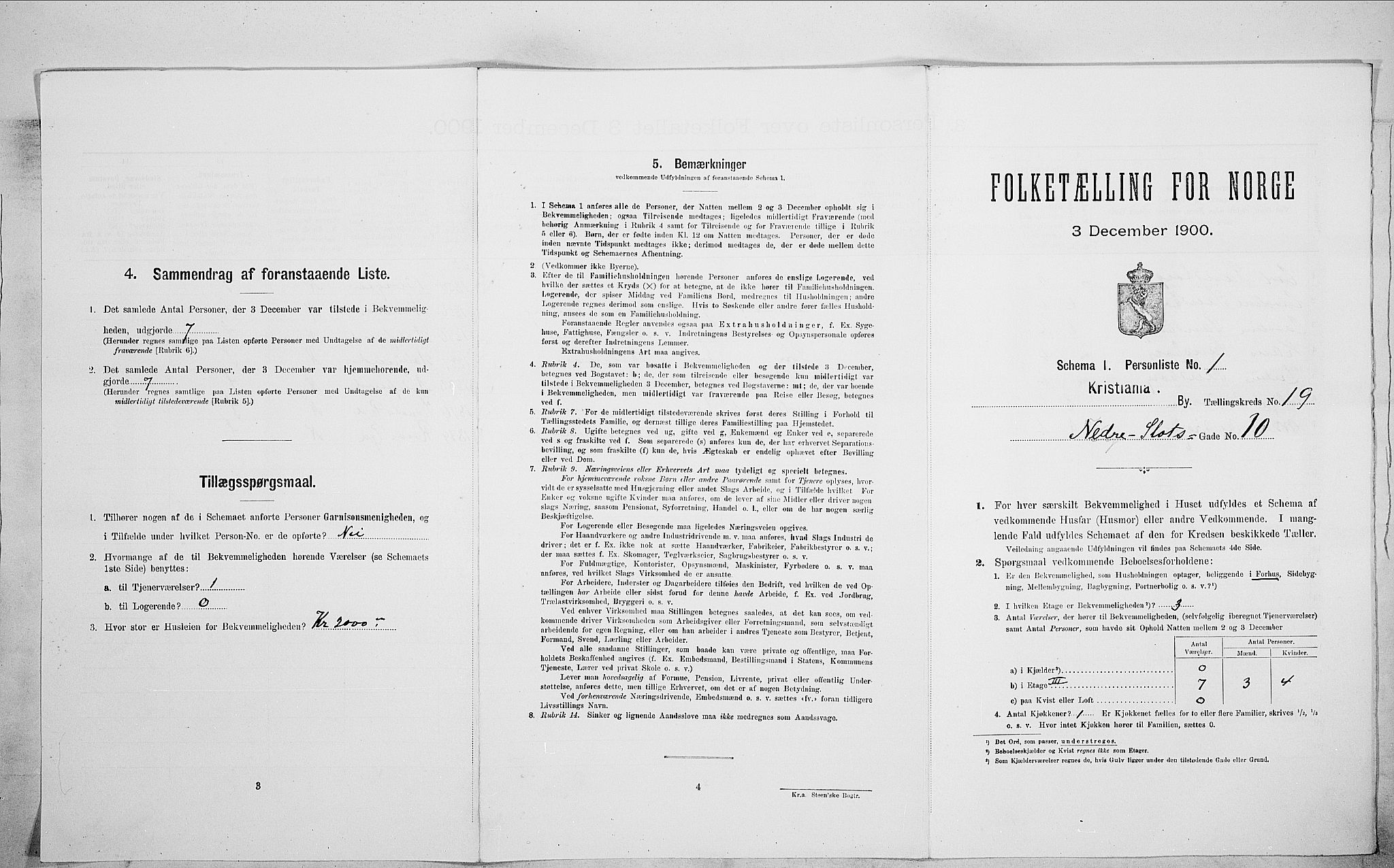 SAO, Folketelling 1900 for 0301 Kristiania kjøpstad, 1900, s. 62894