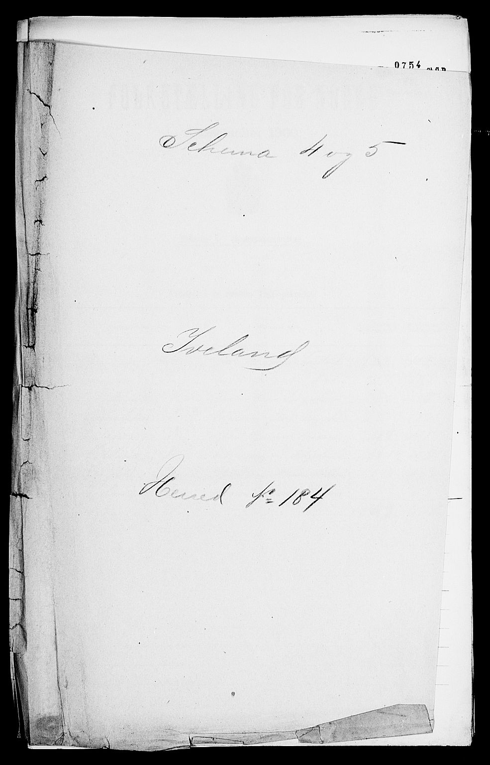 SAK, Folketelling 1900 for 0935 Iveland herred, 1900, s. 1