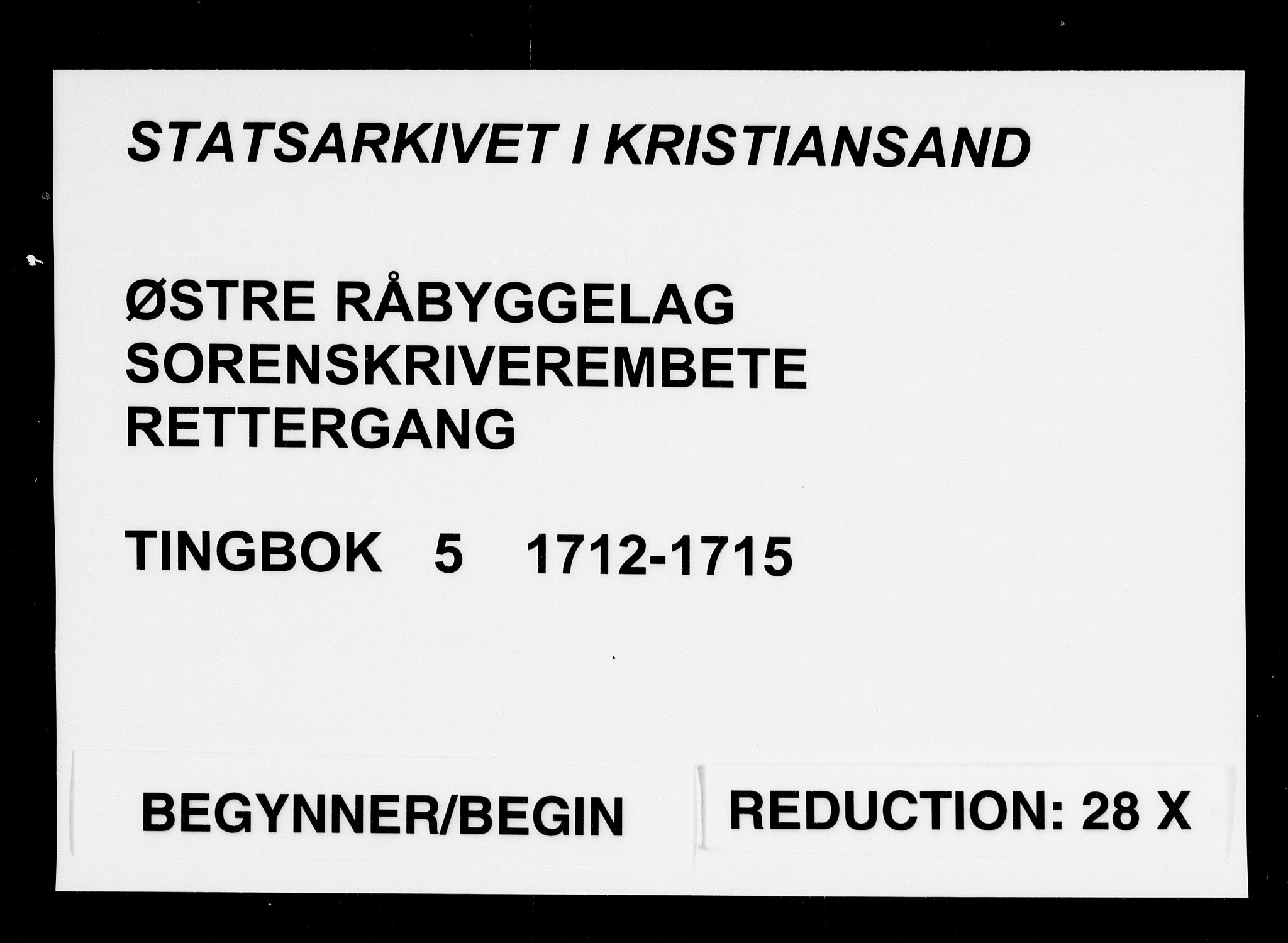 Østre Råbyggelag sorenskriveri, SAK/1221-0016/F/Fa/L0006: Tingbok nr 5, 1712-1715