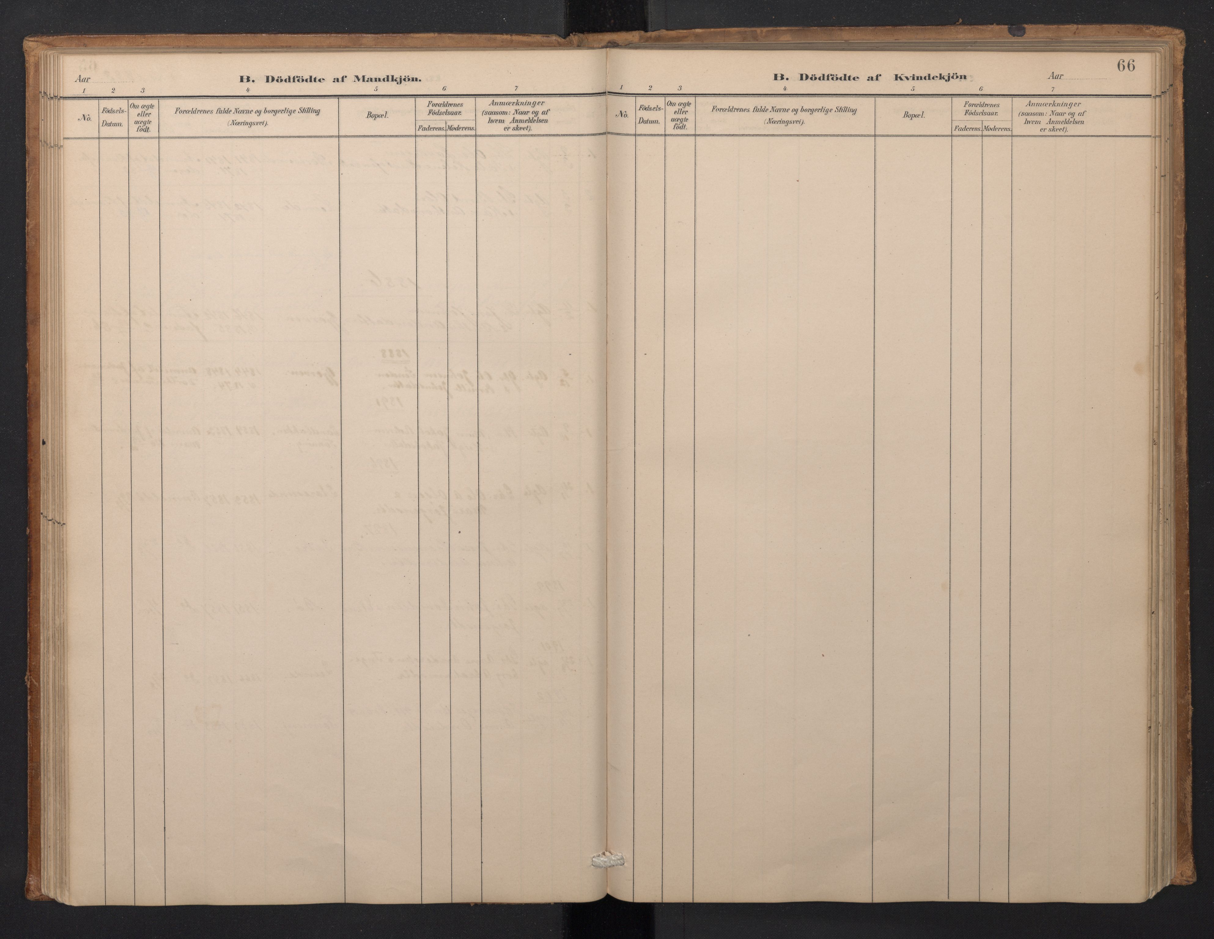 Stryn Sokneprestembete, AV/SAB-A-82501: Klokkerbok nr. A 2, 1883-1905, s. 65b-66a