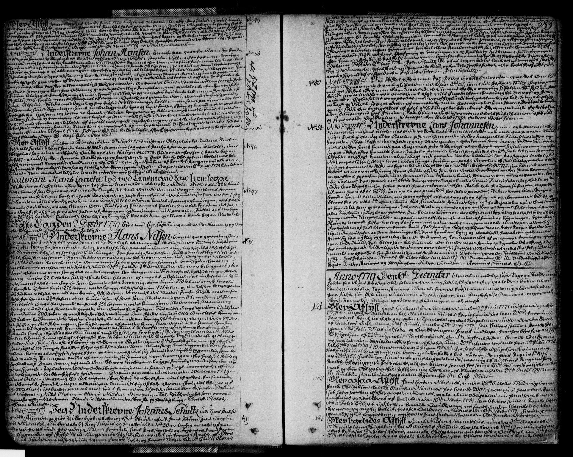Lier, Røyken og Hurum sorenskriveri, AV/SAKO-A-89/G/Ga/Gaa/L0004b: Pantebok nr. IVb, 1779-1788, s. 383