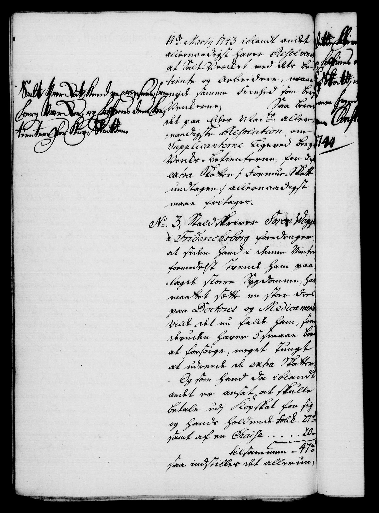 Rentekammeret, Kammerkanselliet, AV/RA-EA-3111/G/Gf/Gfa/L0027: Norsk relasjons- og resolusjonsprotokoll (merket RK 52.27), 1744, s. 238