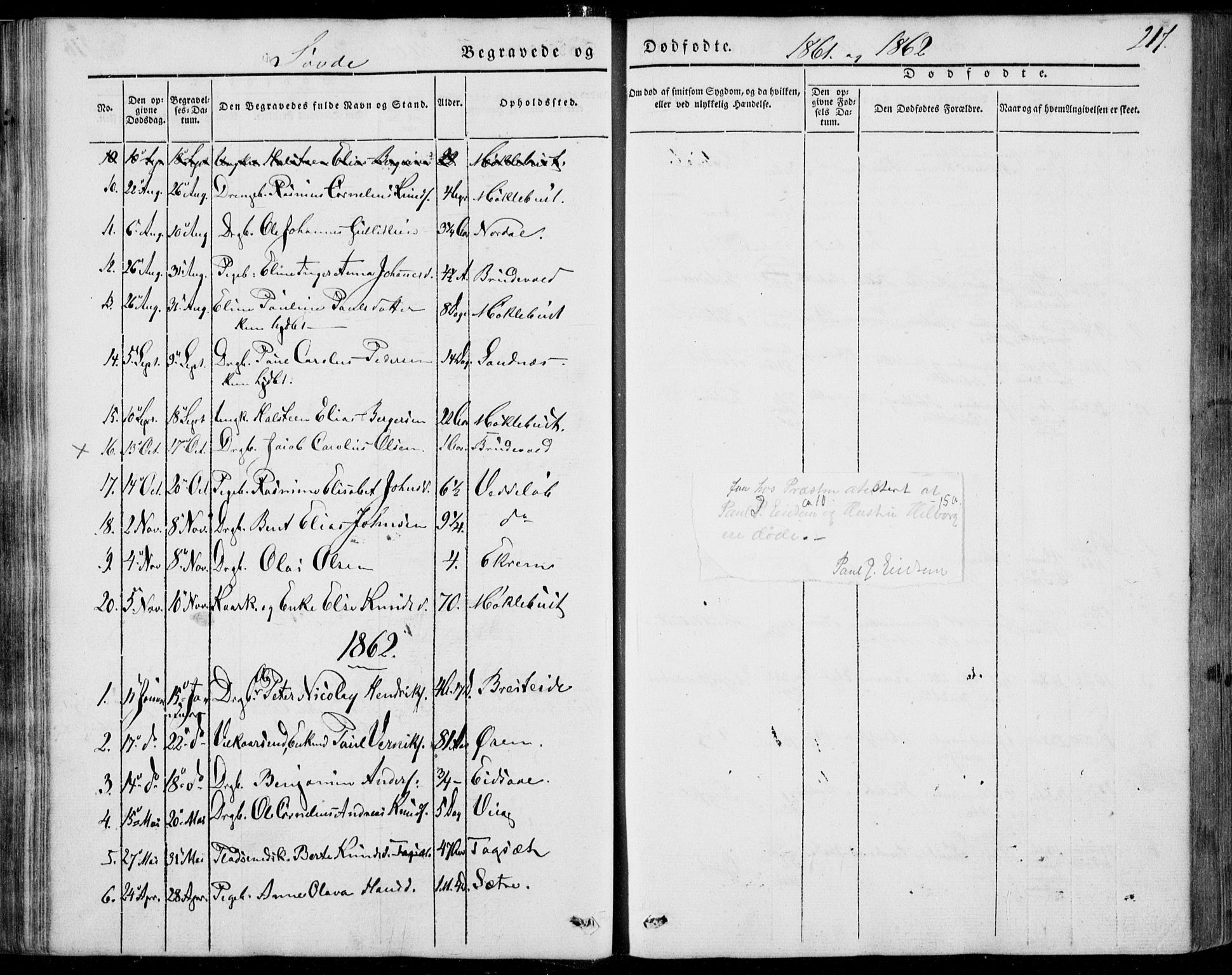 Ministerialprotokoller, klokkerbøker og fødselsregistre - Møre og Romsdal, AV/SAT-A-1454/502/L0023: Ministerialbok nr. 502A01, 1844-1873, s. 217