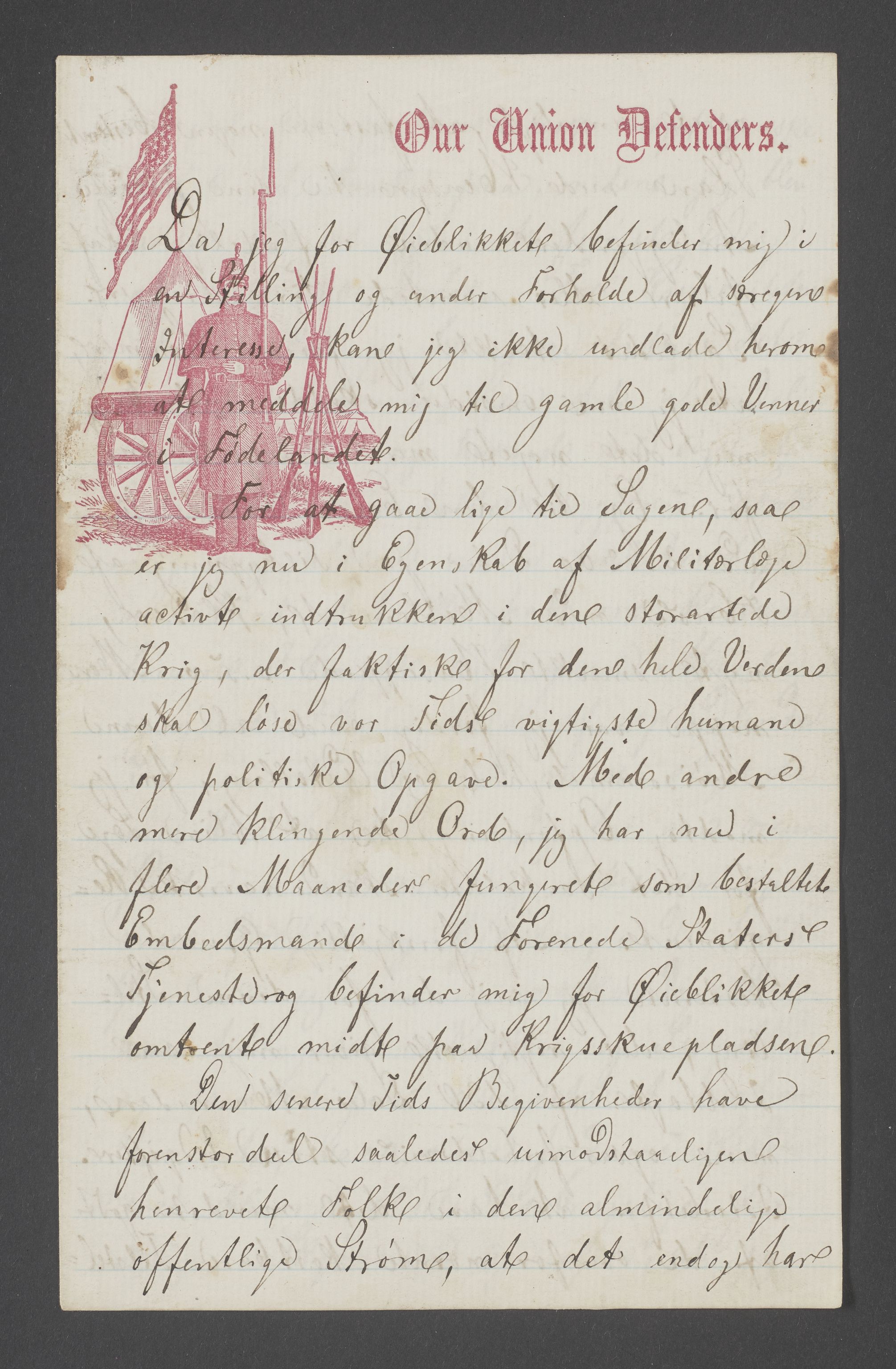 Søren Johan Hanssen, cand. med., IKAM/P-00148/G/L0001/0003: Private brev / Brev 25.03.1862, 1862