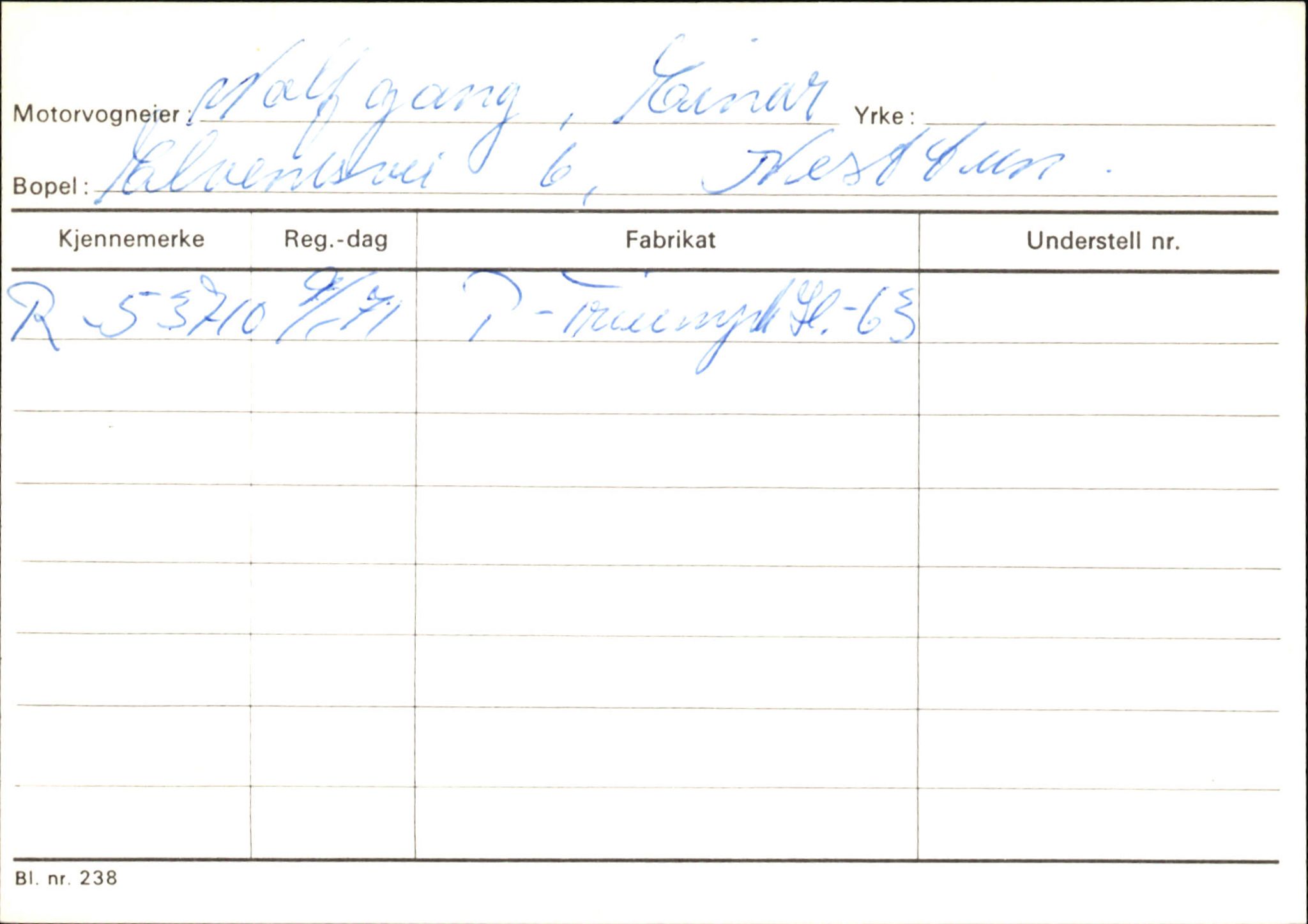 Statens vegvesen, Hordaland vegkontor, AV/SAB-A-5201/2/Ha/L0061: R-eierkort W-Ø, 1920-1971, s. 44