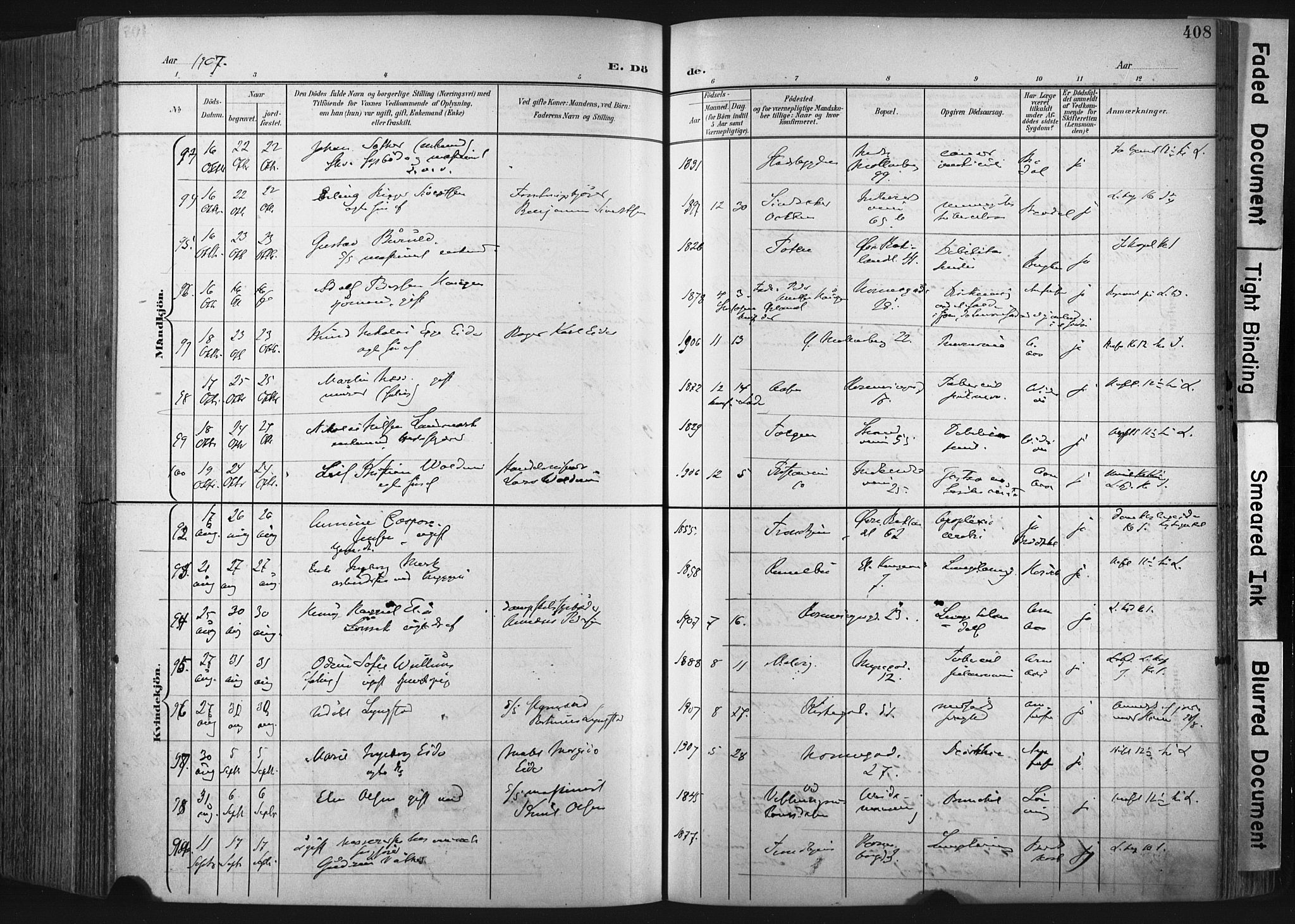 Ministerialprotokoller, klokkerbøker og fødselsregistre - Sør-Trøndelag, SAT/A-1456/604/L0201: Ministerialbok nr. 604A21, 1901-1911, s. 408