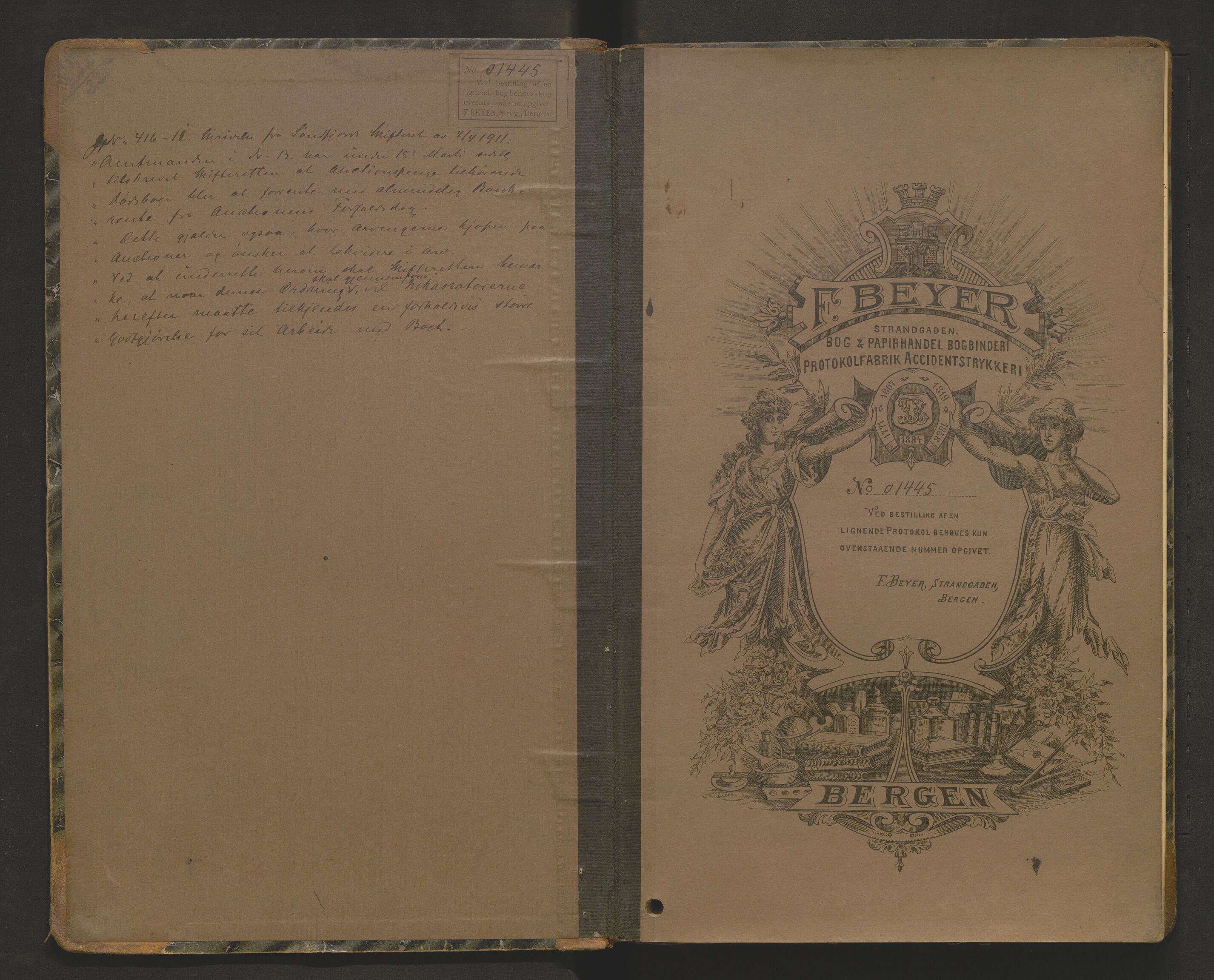 Lensmannen i Askvoll, AV/SAB-A-26301/0006/L0004: Registreringsprotokoll, 1904-1920