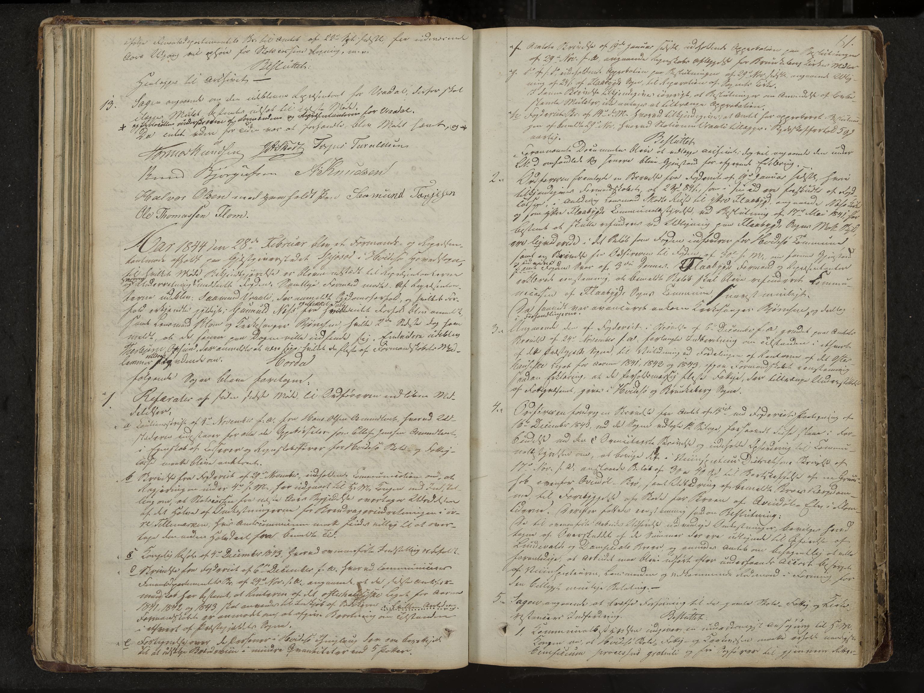 Kviteseid formannskap og sentraladministrasjon, IKAK/0829021/A/Aa/L0001: Møtebok med register, 1837-1866, s. 81