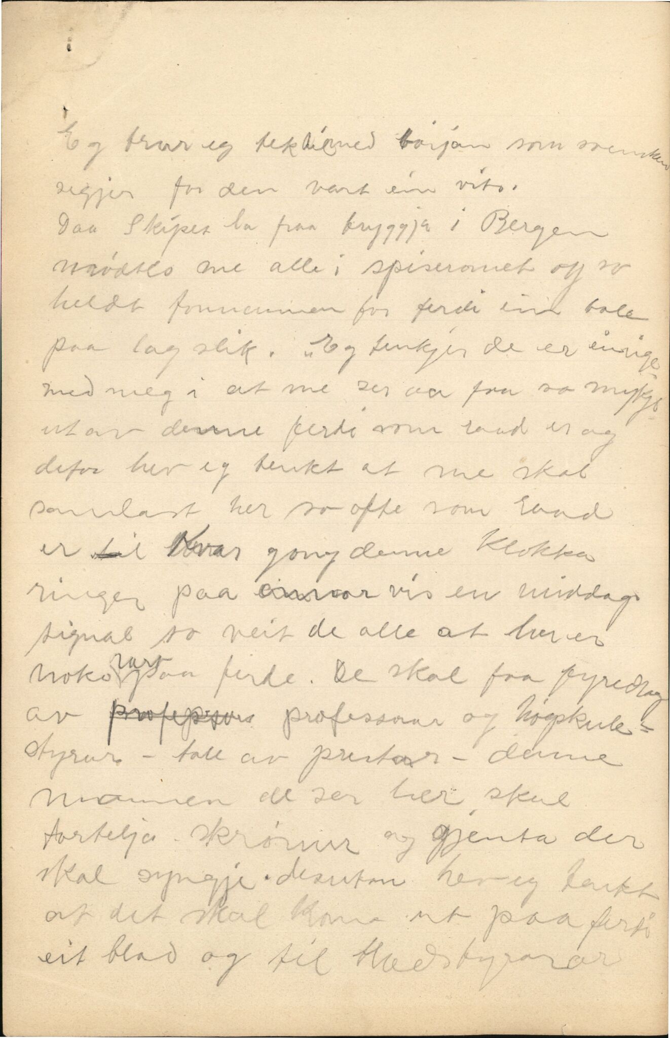 Samling etter Klara Semb, NSFF/KS/C/207: Mogleg manus til foredrag om Færøyturen i 1912, 1911