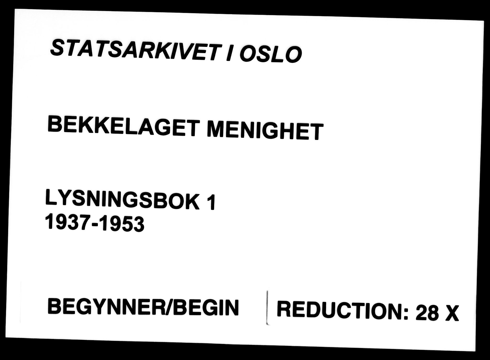 Bekkelaget prestekontor Kirkebøker, SAO/A-10842/H/Ha/L0001: Lysningsprotokoll nr. 1, 1937-1953