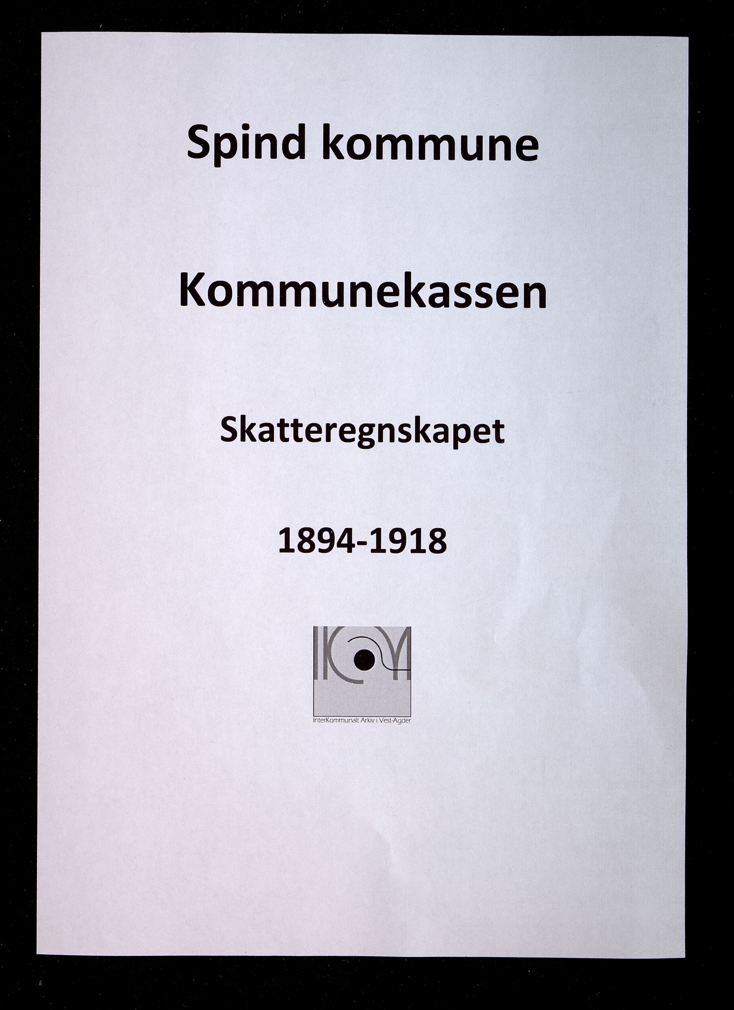 Spind kommune - Kommunekassen/Skatteregnskapet, IKAV/1003SP341/C/L0005: Skatteytere, 1894-1918