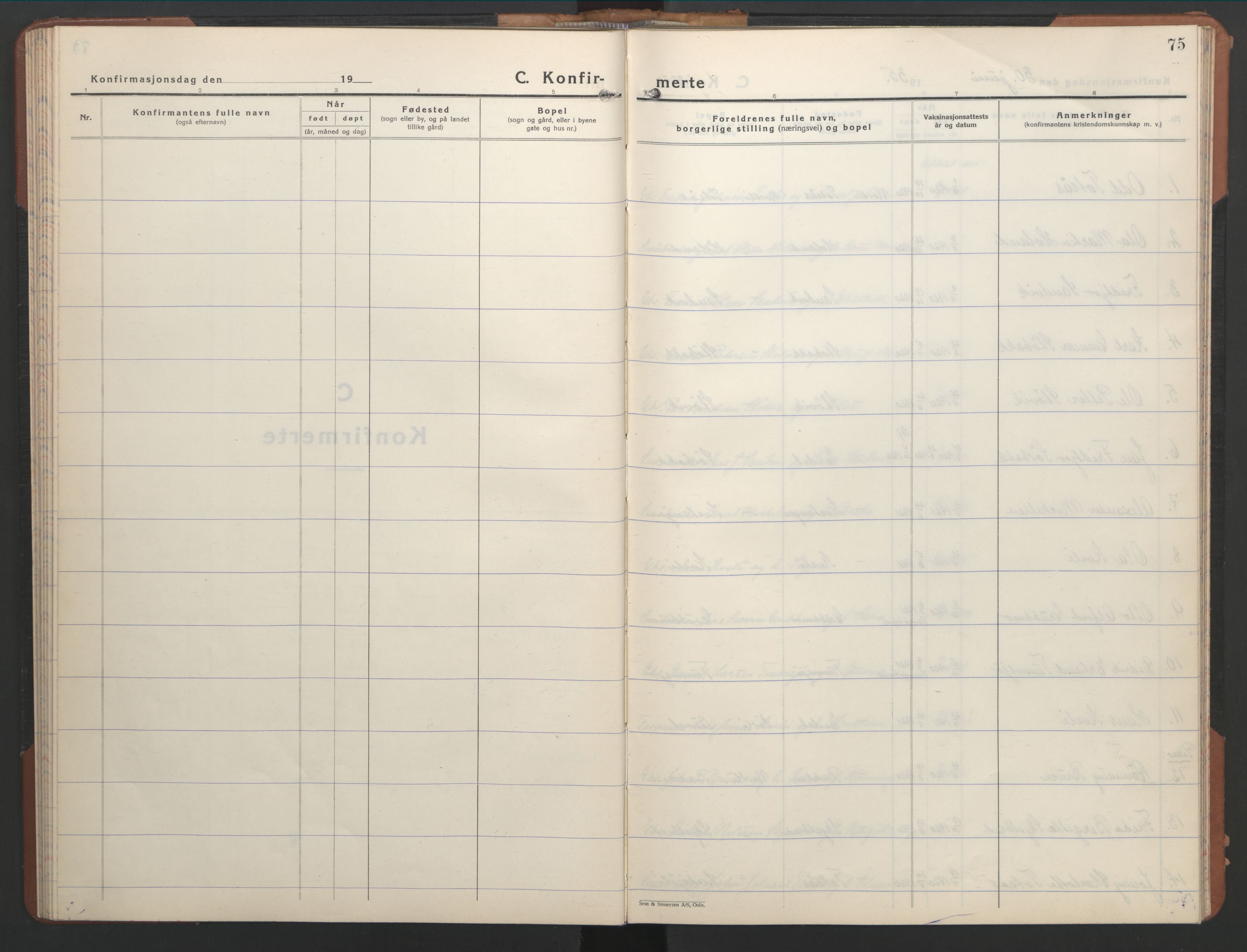 Ministerialprotokoller, klokkerbøker og fødselsregistre - Nord-Trøndelag, SAT/A-1458/755/L0500: Klokkerbok nr. 755C01, 1920-1962, s. 75