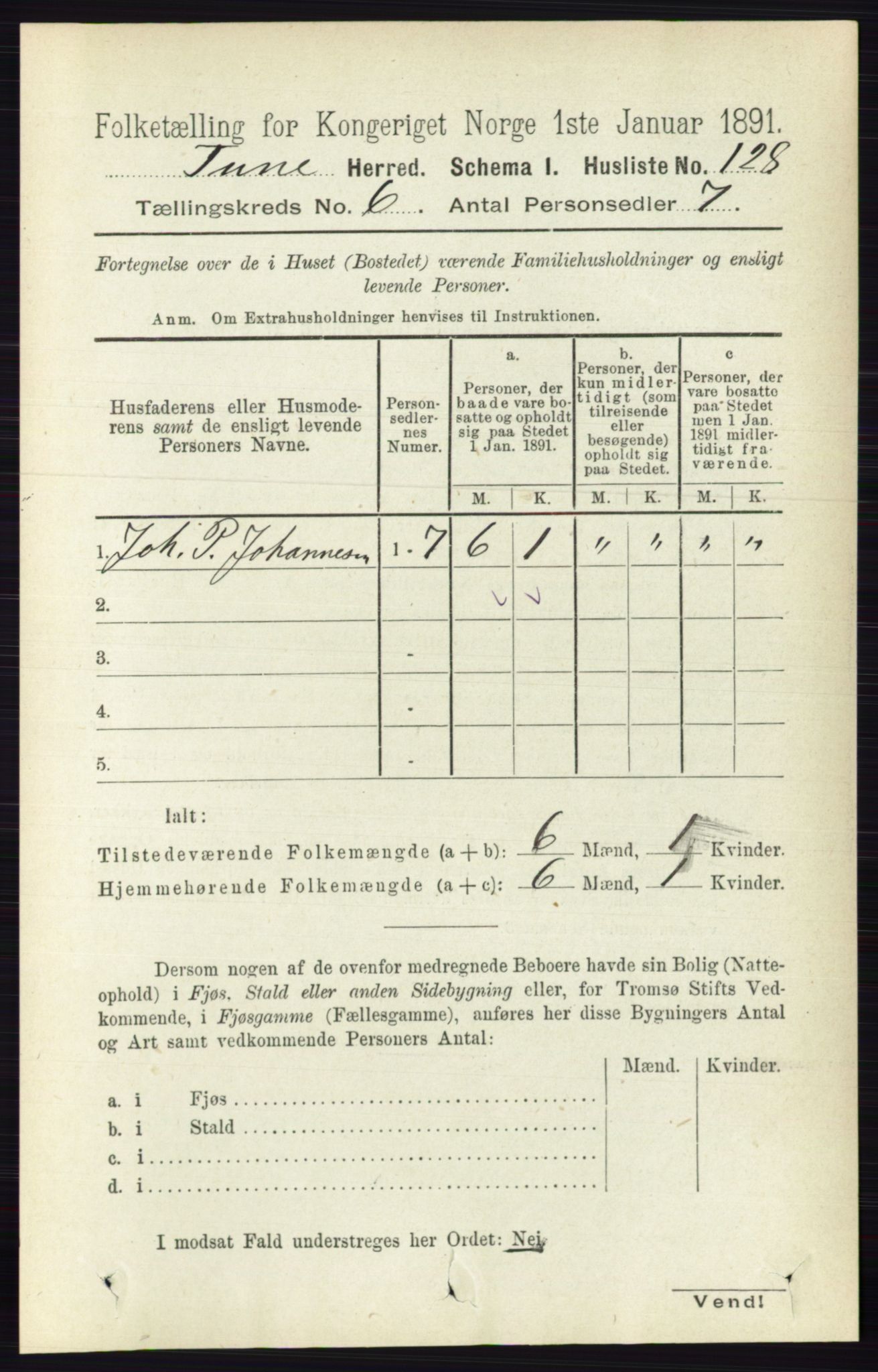 RA, Folketelling 1891 for 0130 Tune herred, 1891, s. 4079