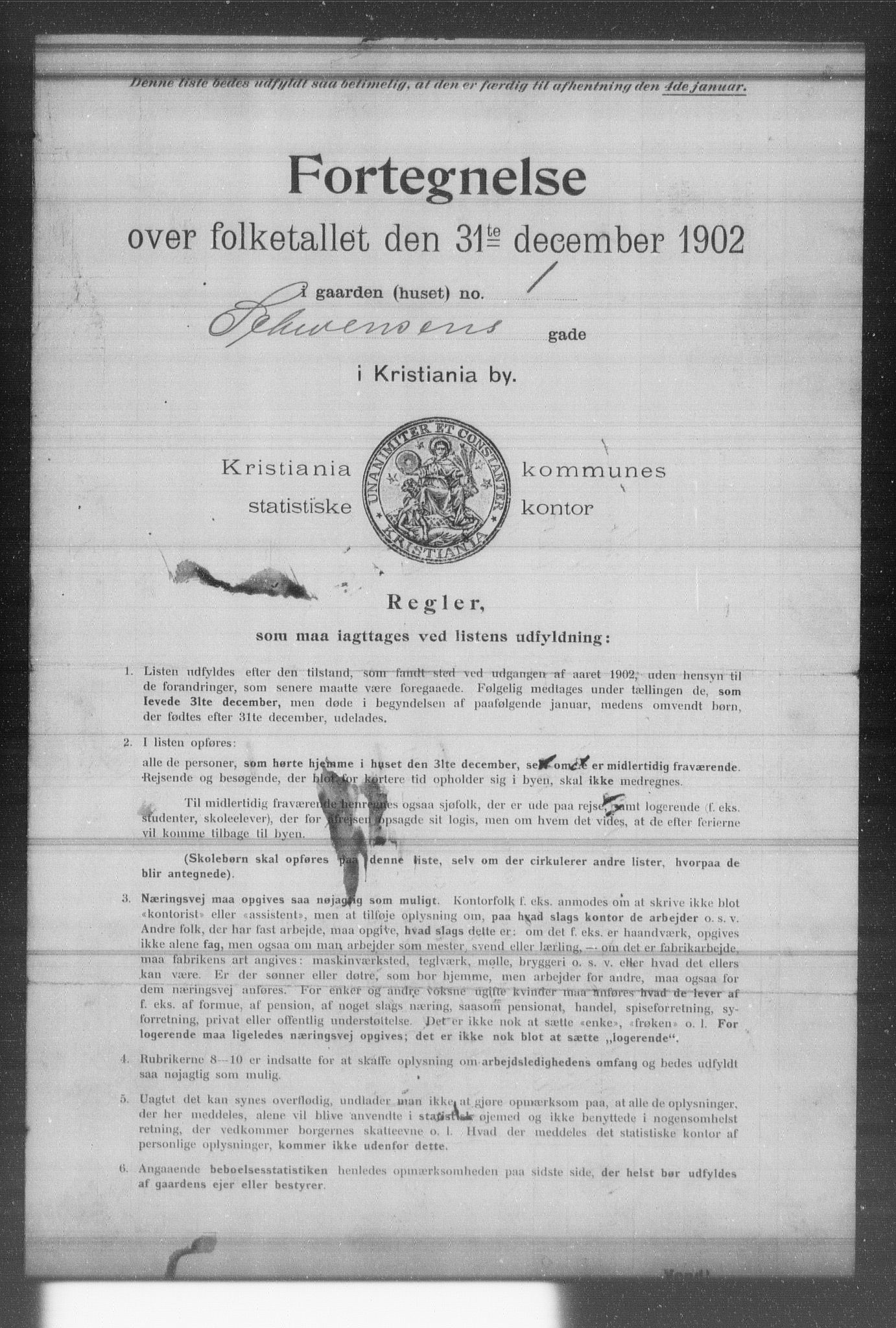 OBA, Kommunal folketelling 31.12.1902 for Kristiania kjøpstad, 1902, s. 17277