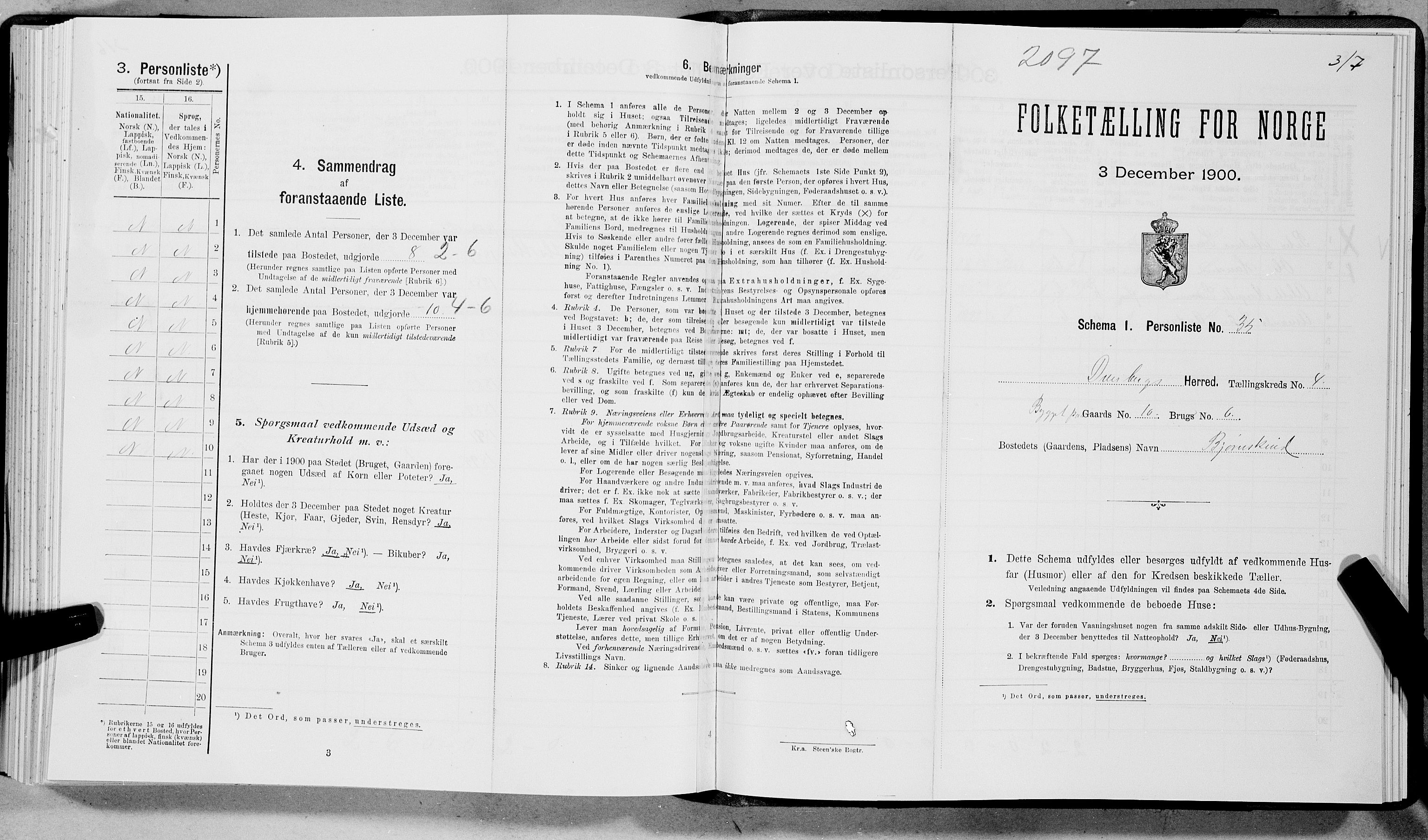 SAT, Folketelling 1900 for 1872 Dverberg herred, 1900, s. 348