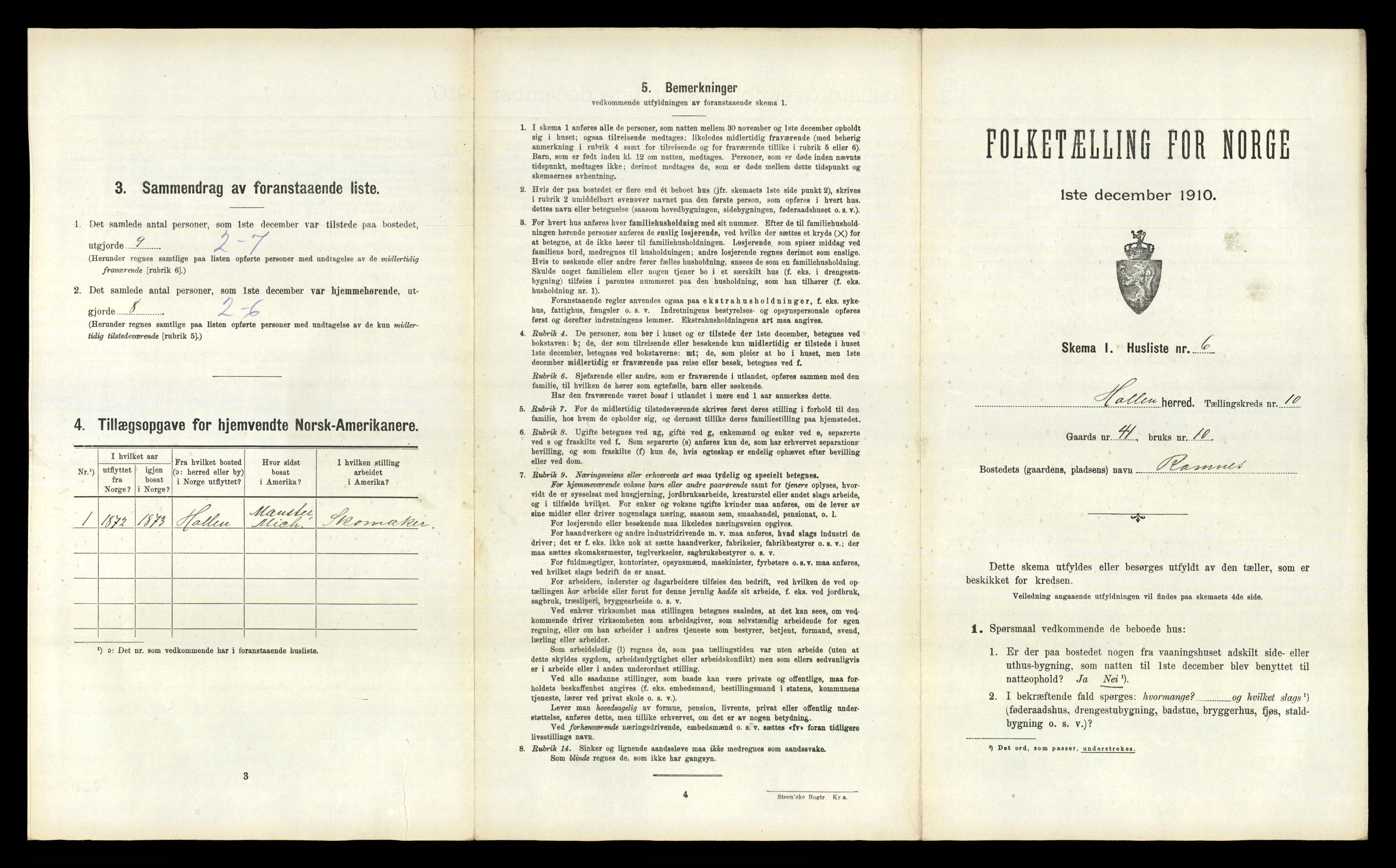 RA, Folketelling 1910 for 0819 Holla herred, 1910, s. 1073