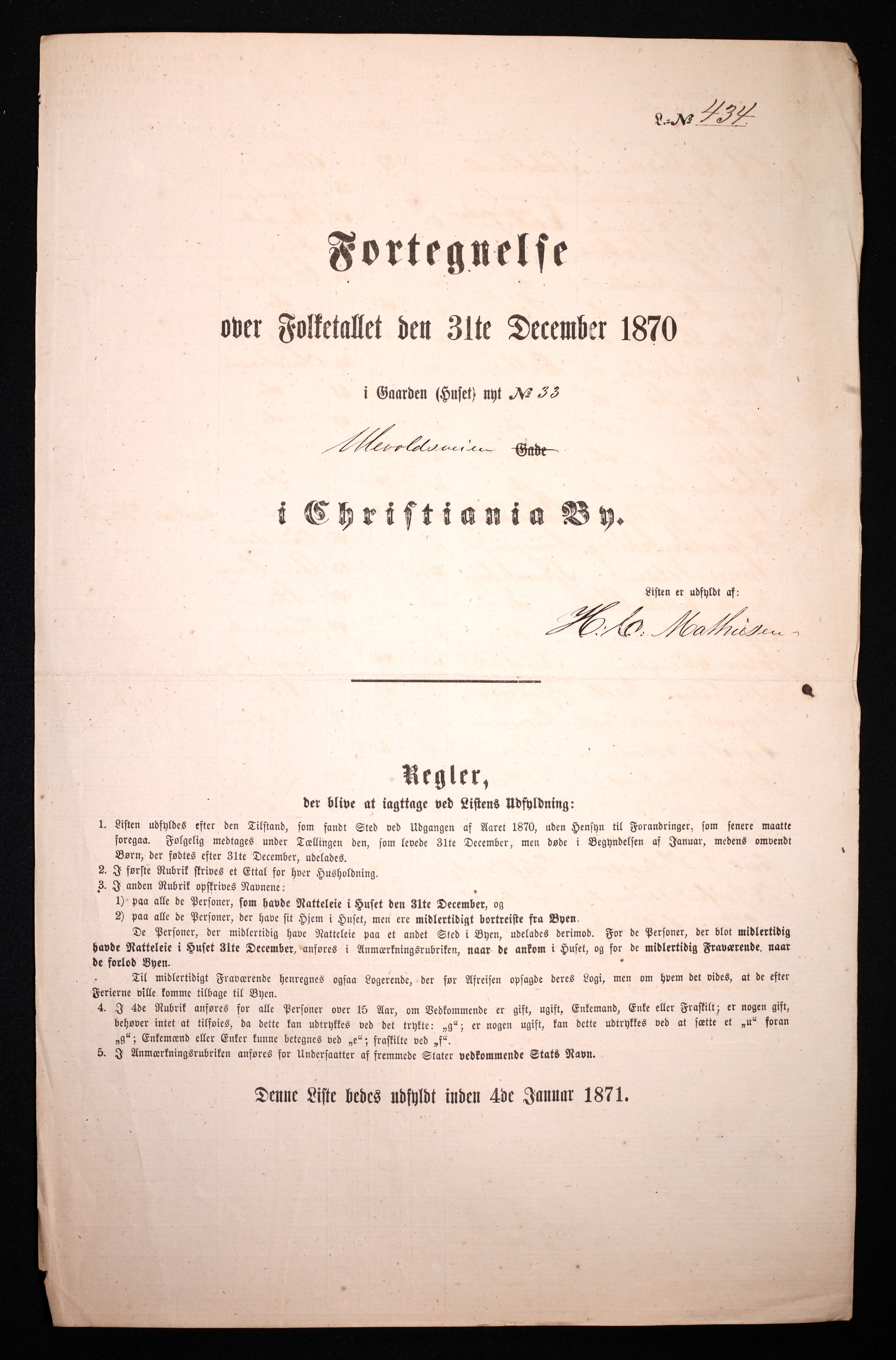 RA, Folketelling 1870 for 0301 Kristiania kjøpstad, 1870, s. 4499