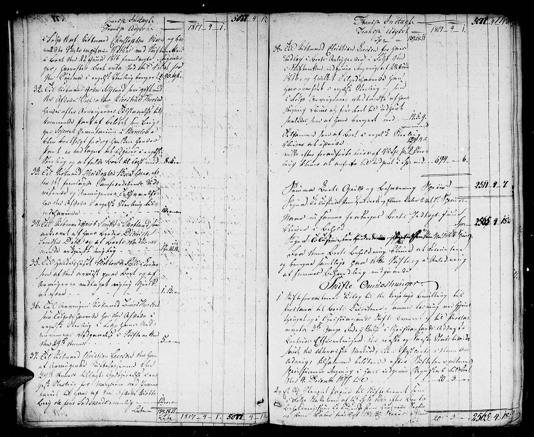 Flekkefjord sorenskriveri, AV/SAK-1221-0001/H/Hc/L0009: Skifteprotokoll nr. 3, med gårdsnavn- og personnavnregister, 1819-1828, s. 10b-11a