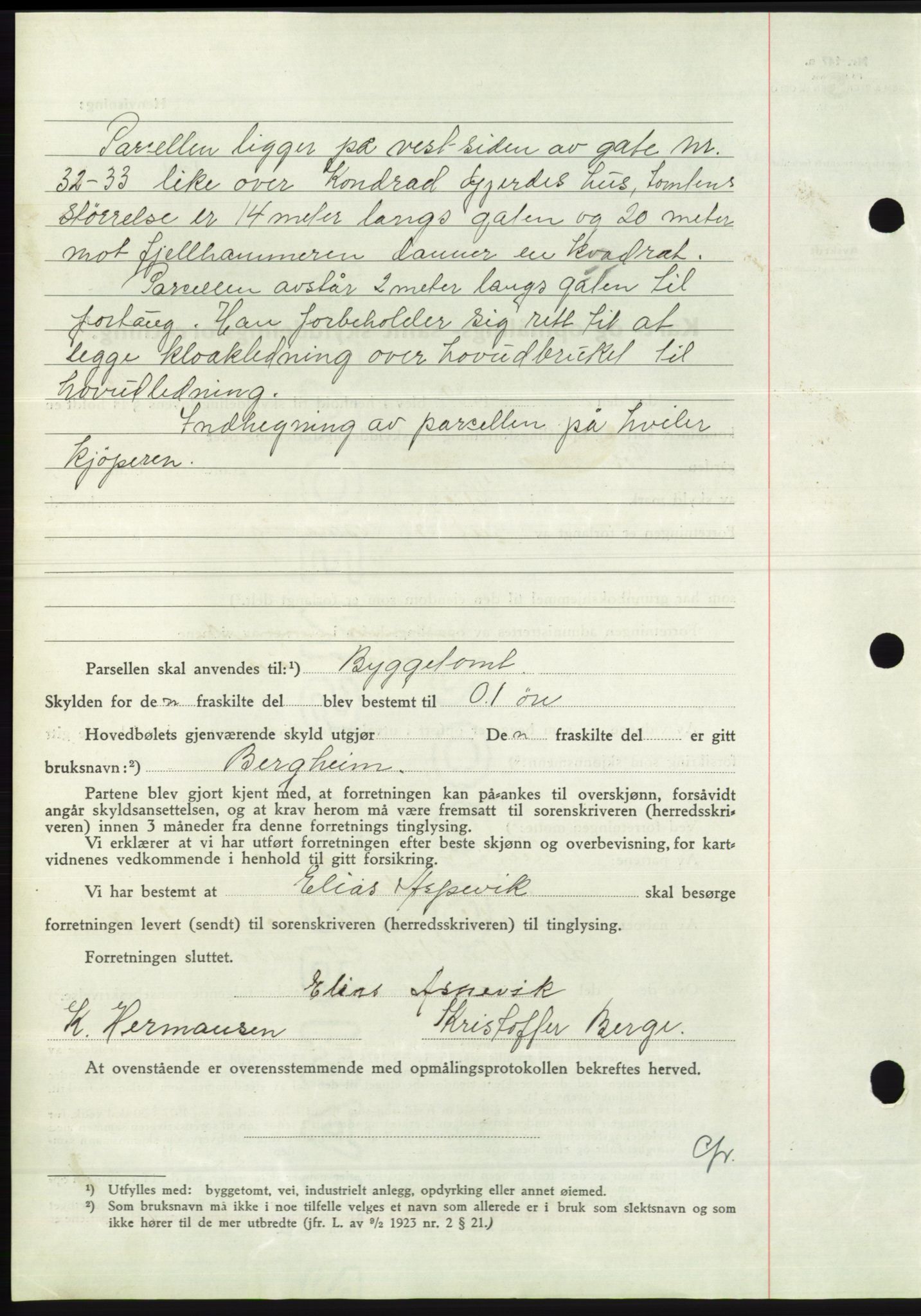 Søre Sunnmøre sorenskriveri, AV/SAT-A-4122/1/2/2C/L0068: Pantebok nr. 62, 1939-1939, Dagboknr: 1325/1939