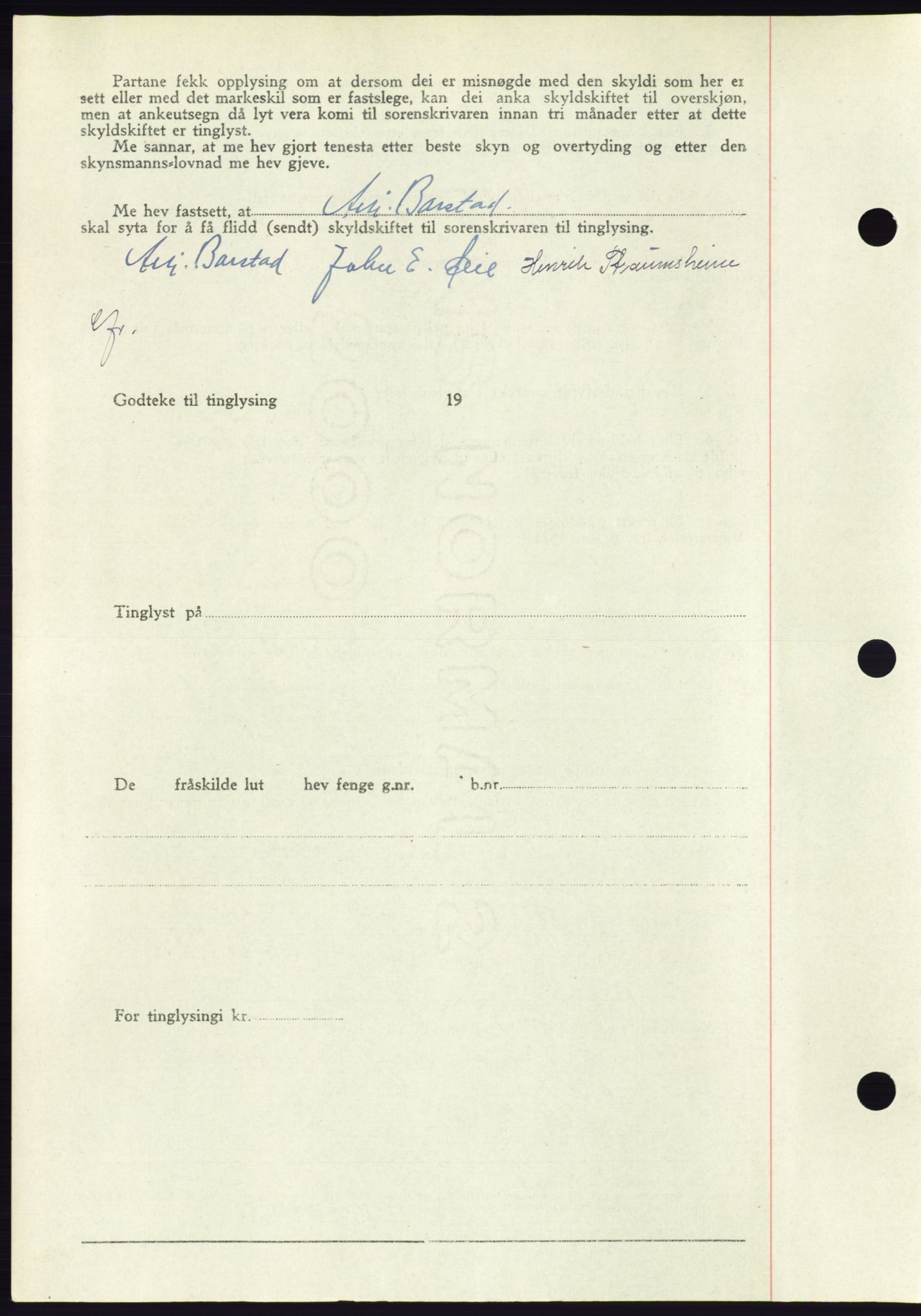 Søre Sunnmøre sorenskriveri, AV/SAT-A-4122/1/2/2C/L0082: Pantebok nr. 8A, 1948-1948, Dagboknr: 181/1948