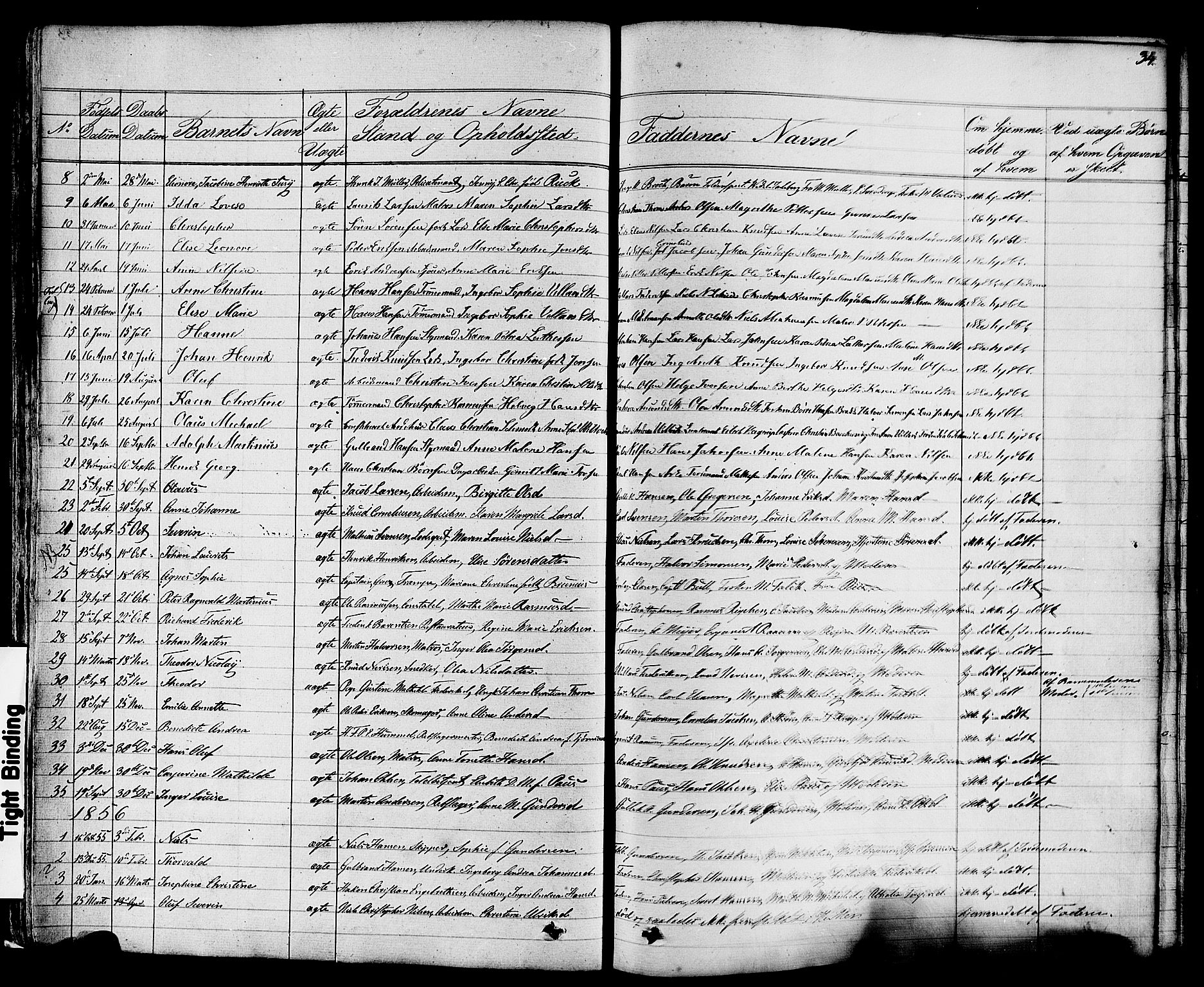 Stavern kirkebøker, SAKO/A-318/F/Fa/L0007: Ministerialbok nr. 7, 1840-1877, s. 34