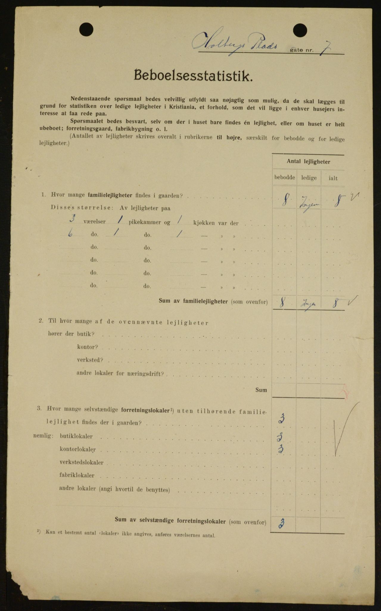 OBA, Kommunal folketelling 1.2.1909 for Kristiania kjøpstad, 1909, s. 36821