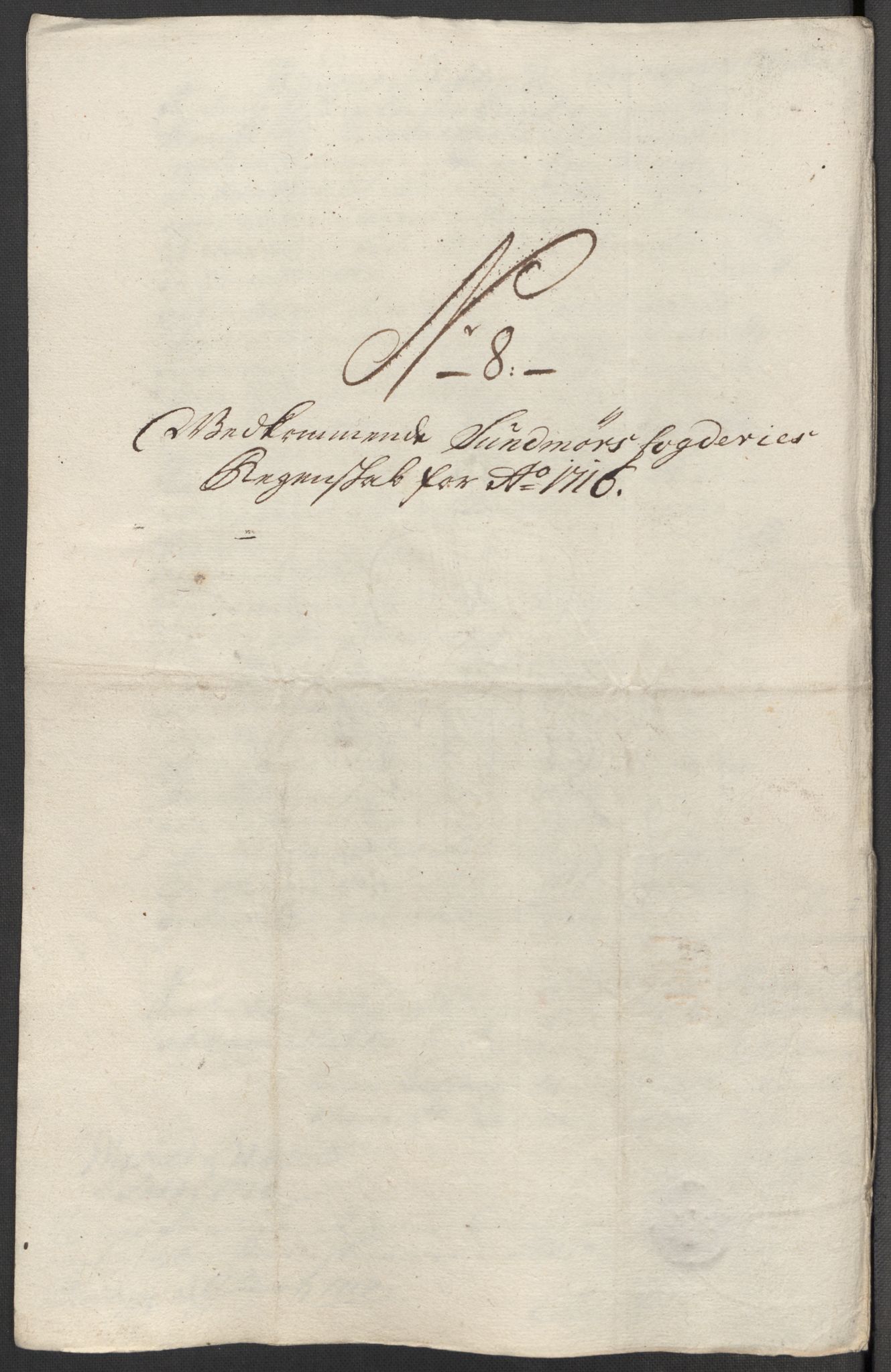 Rentekammeret inntil 1814, Reviderte regnskaper, Fogderegnskap, AV/RA-EA-4092/R54/L3568: Fogderegnskap Sunnmøre, 1716, s. 92
