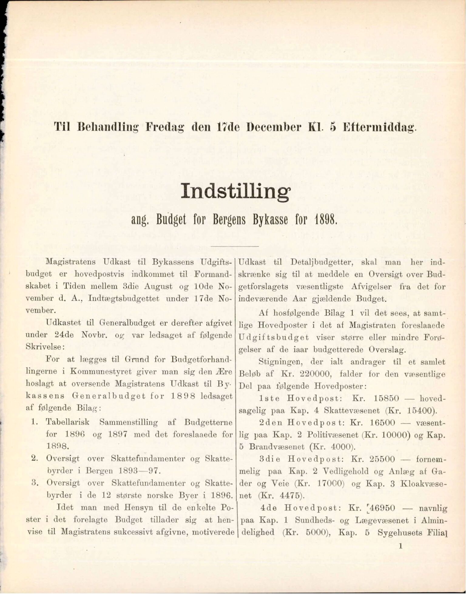 Bergen kommune. Formannskapet, BBA/A-0003/Ad/L0056: Bergens Kommuneforhandlinger, bind II, 1897