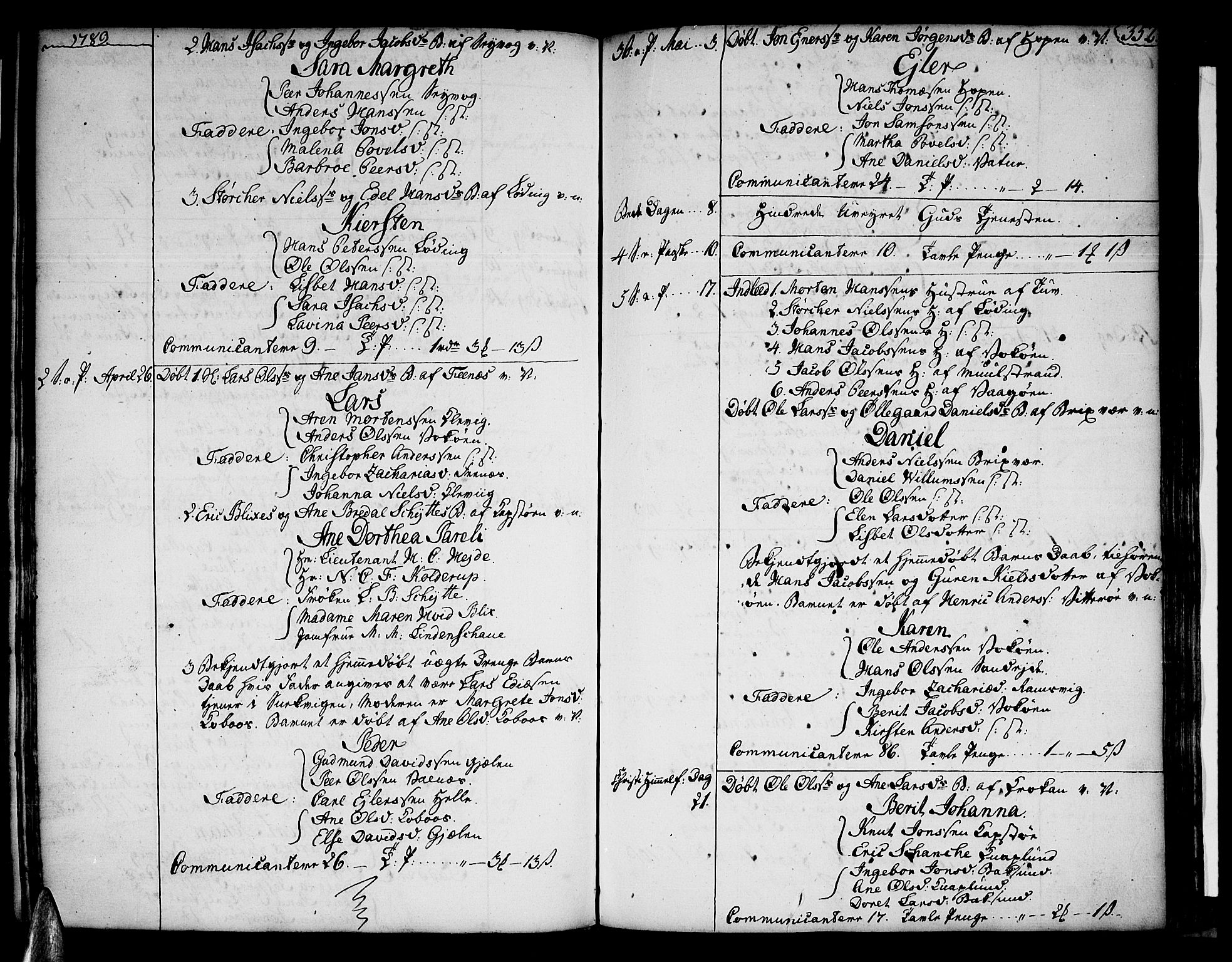 Ministerialprotokoller, klokkerbøker og fødselsregistre - Nordland, AV/SAT-A-1459/801/L0003: Ministerialbok nr. 801A03, 1762-1795, s. 352