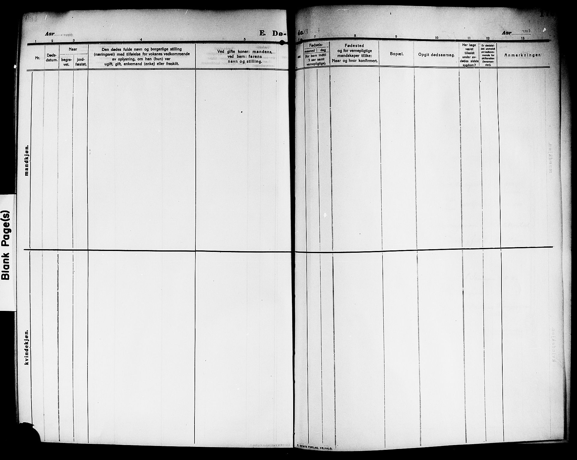 Rakkestad prestekontor Kirkebøker, AV/SAO-A-2008/G/Ga/L0001: Klokkerbok nr. I 1, 1909-1920, s. 166