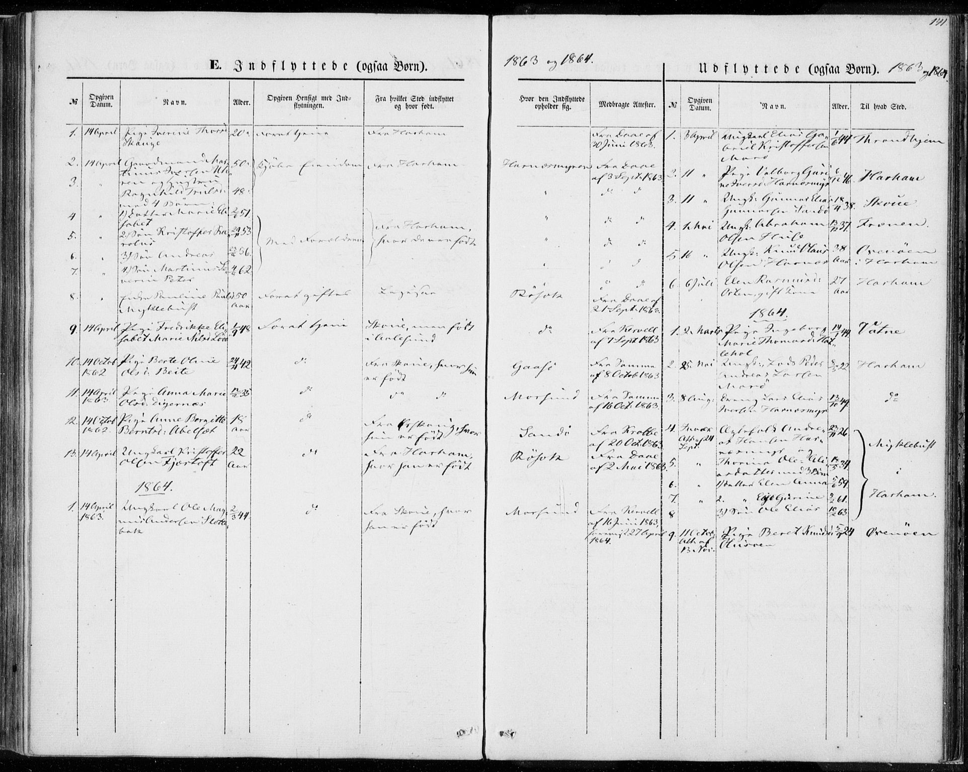 Ministerialprotokoller, klokkerbøker og fødselsregistre - Møre og Romsdal, SAT/A-1454/561/L0728: Ministerialbok nr. 561A02, 1858-1878, s. 141