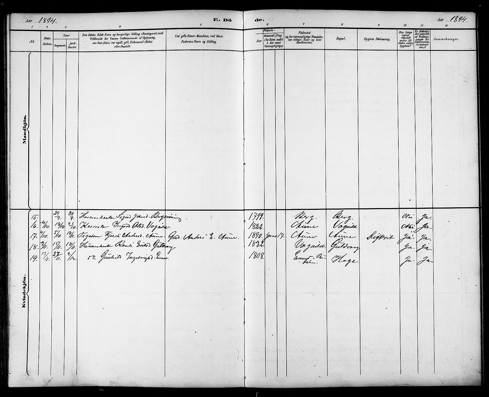 Ministerialprotokoller, klokkerbøker og fødselsregistre - Sør-Trøndelag, SAT/A-1456/689/L1044: Klokkerbok nr. 689C03, 1893-1922