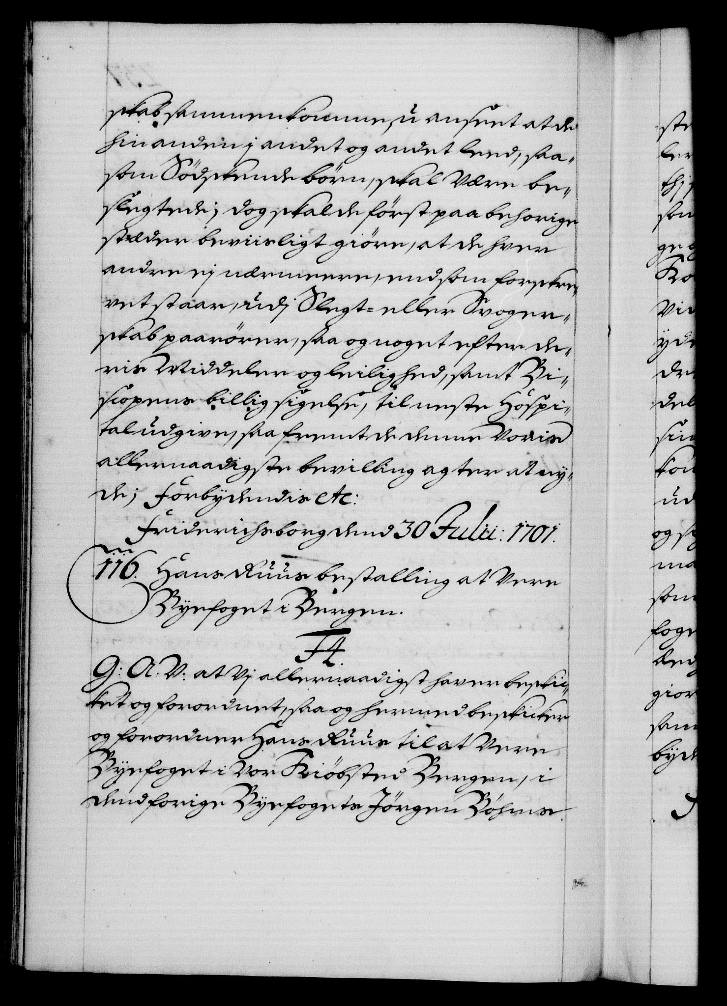 Danske Kanselli 1572-1799, RA/EA-3023/F/Fc/Fca/Fcaa/L0018: Norske registre, 1699-1703, s. 237b