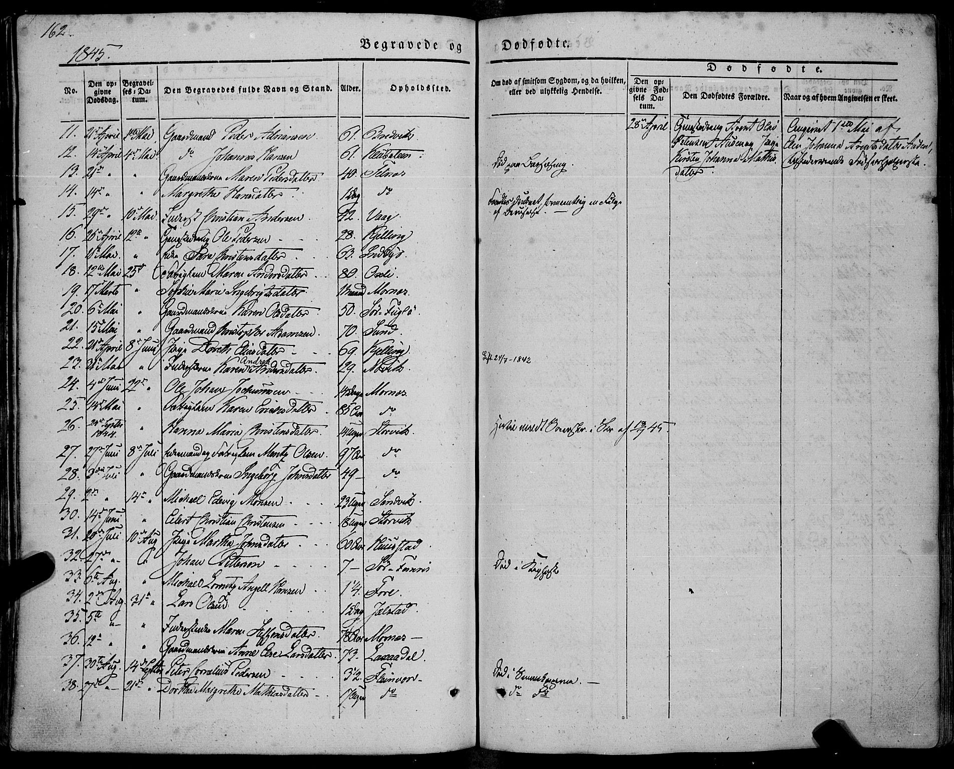 Ministerialprotokoller, klokkerbøker og fødselsregistre - Nordland, AV/SAT-A-1459/805/L0097: Ministerialbok nr. 805A04, 1837-1861, s. 162