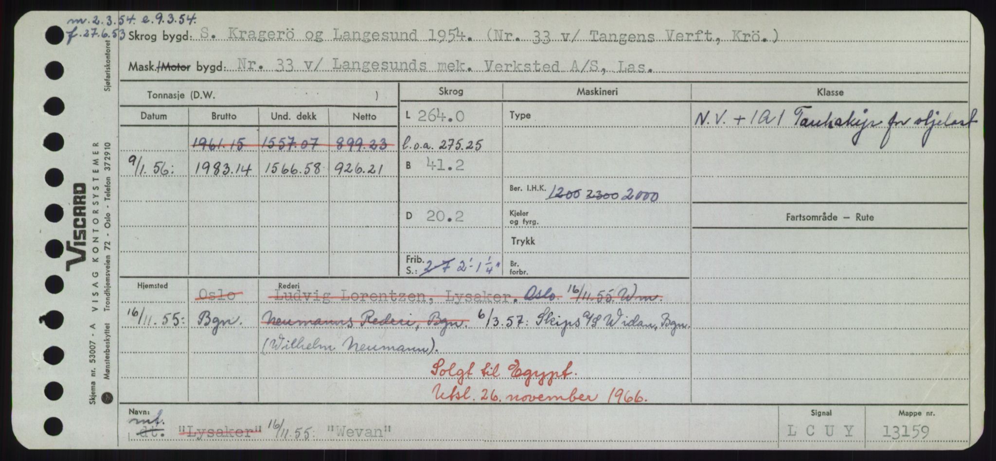 Sjøfartsdirektoratet med forløpere, Skipsmålingen, RA/S-1627/H/Hd/L0041: Fartøy, Vi-Ås, s. 295