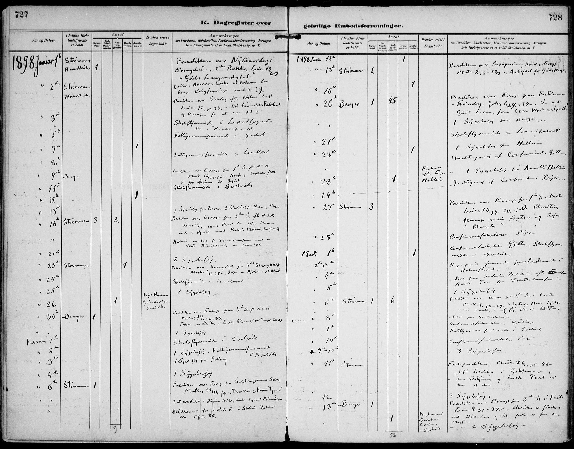 Strømm kirkebøker, AV/SAKO-A-322/F/Fa/L0005: Ministerialbok nr. I 5, 1898-1919, s. 727-728