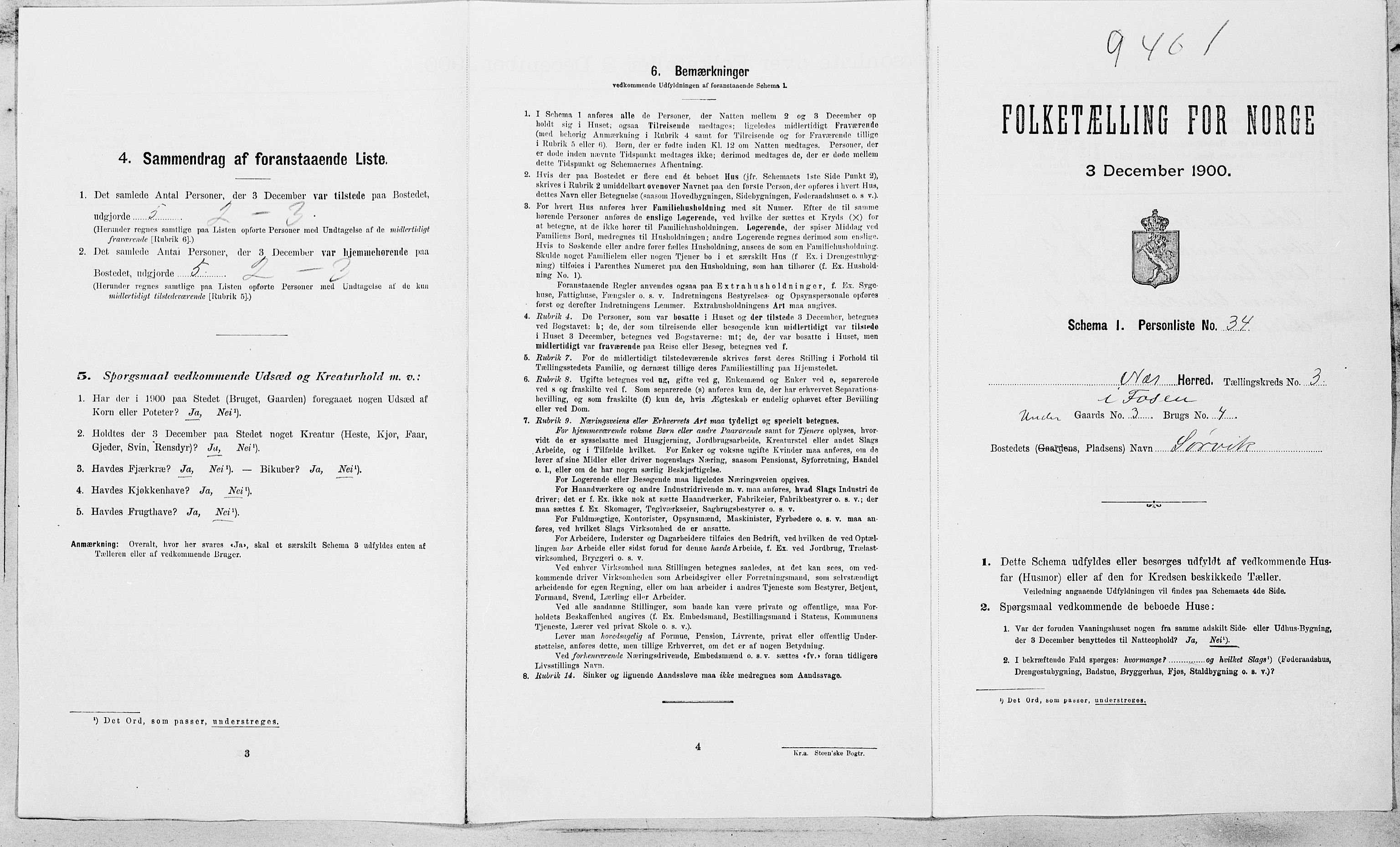 SAT, Folketelling 1900 for 1628 Nes herred, 1900, s. 285